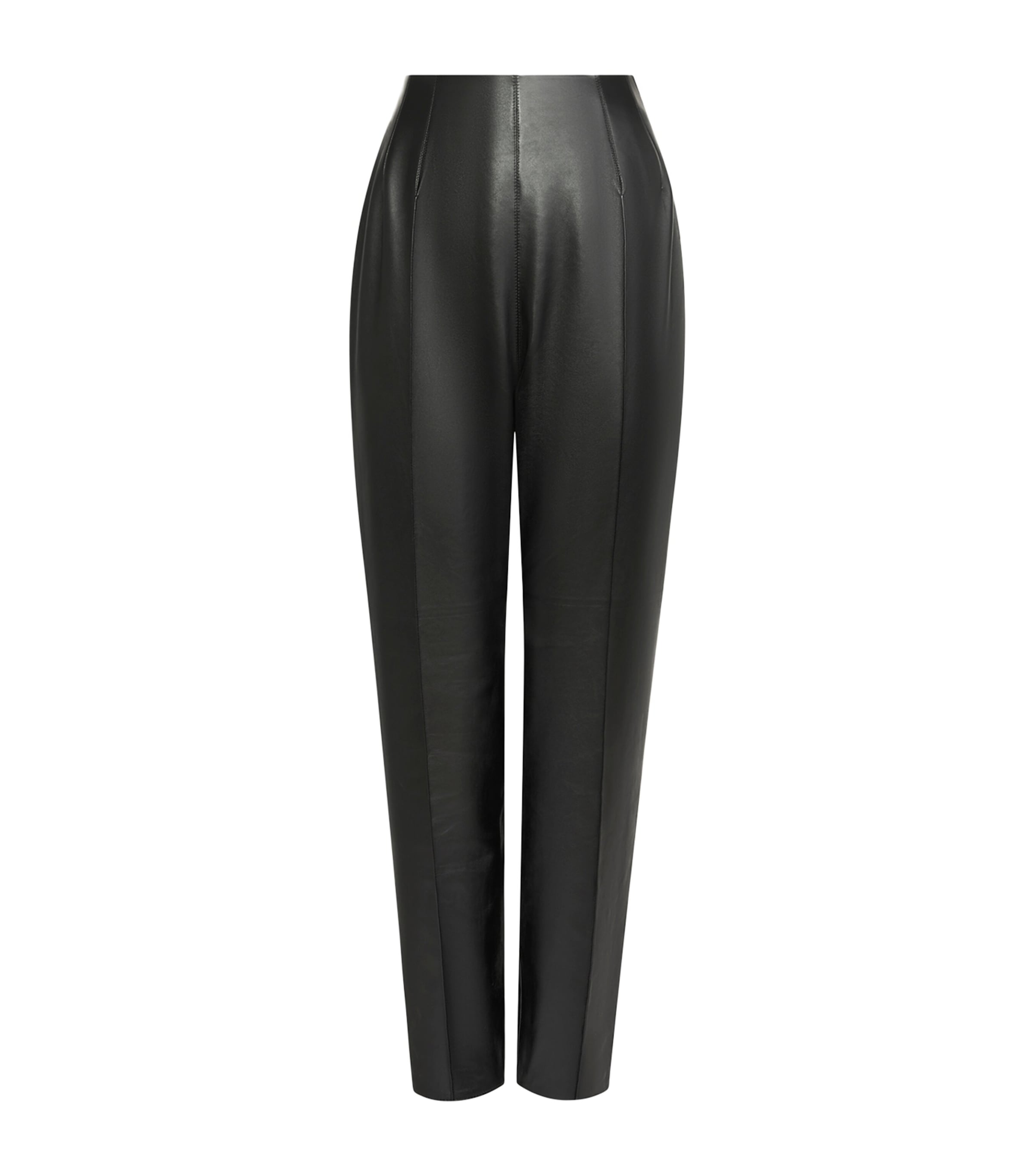 Alaïa Womens Lambskin Tapered Trousers Black