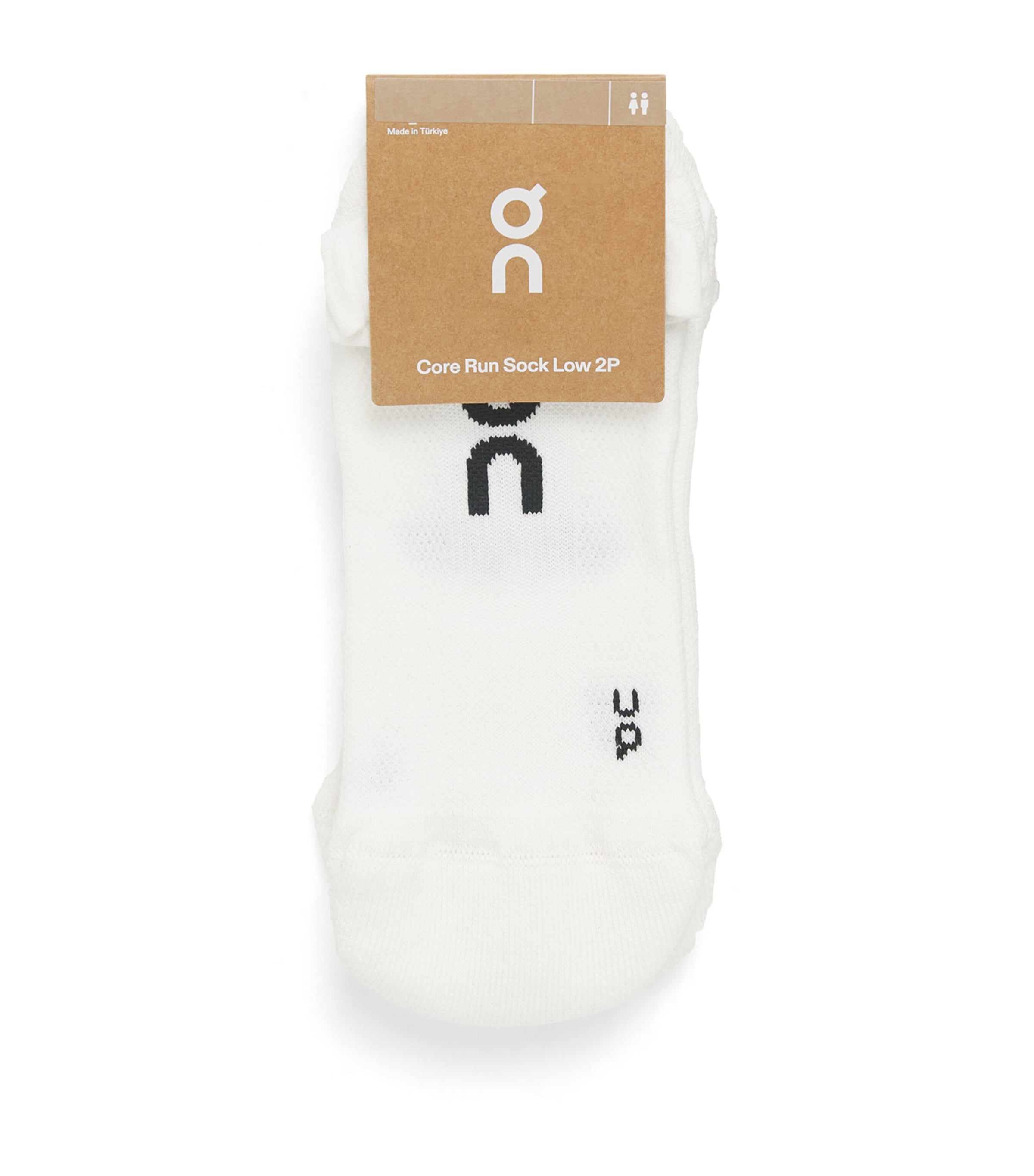 On Womens Organic Cotton-Blend Core Run Low Socks (Pack of 2) White