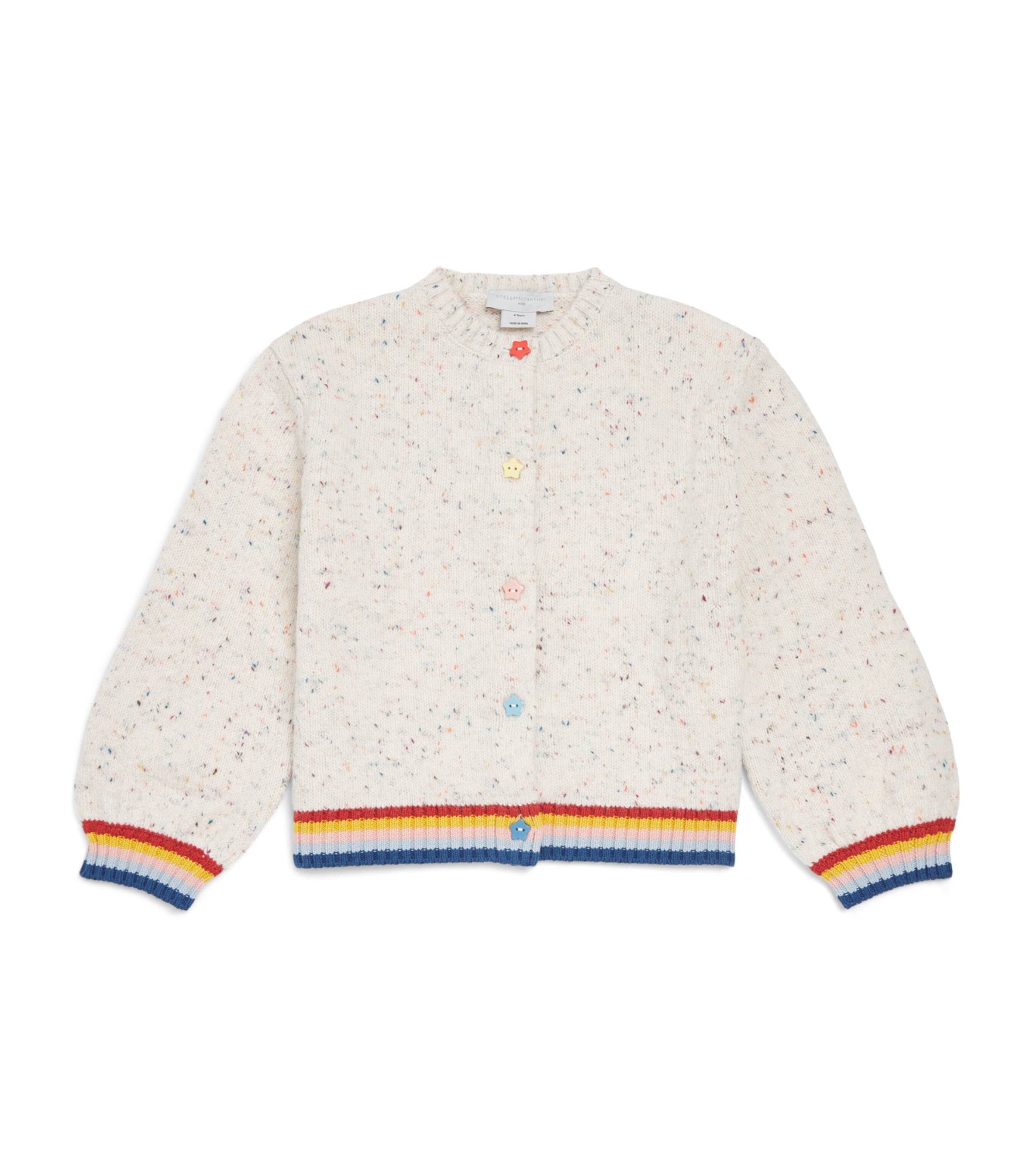 Stella McCartney Kids Knitted Cardigan (3-14 Years) Ivory