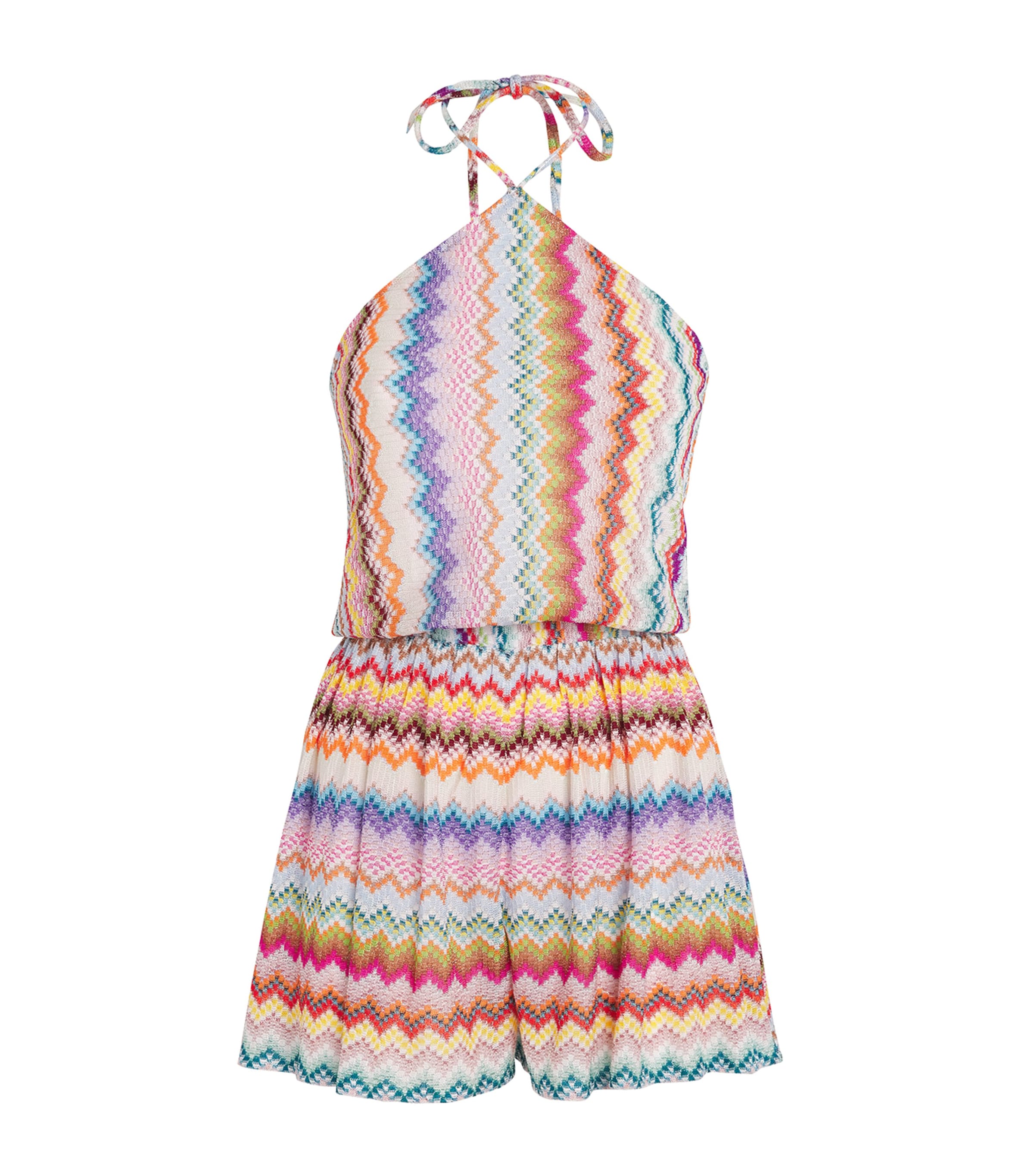 Zigzag Halter Playsuit