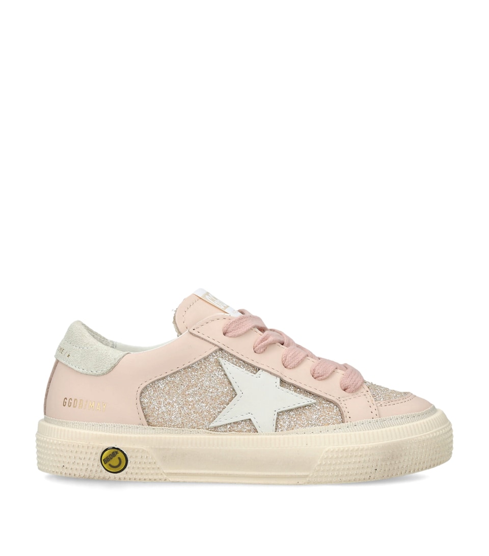 Golden Goose Leather May Sneakers Pale Pink