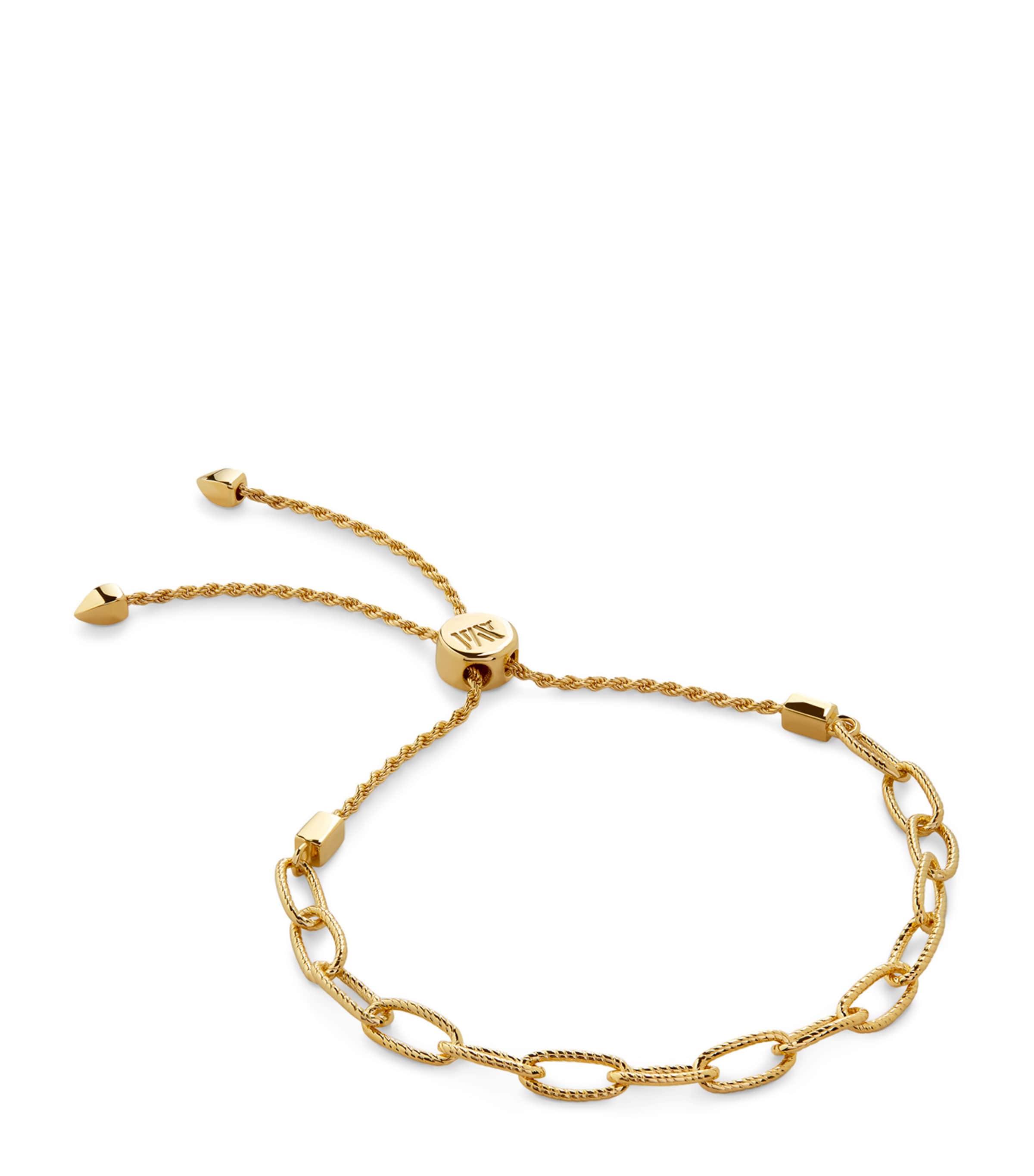 Monica Vinader Gold Vermeil Corda Link Friendship Chain Bracelet Gold Vermeil