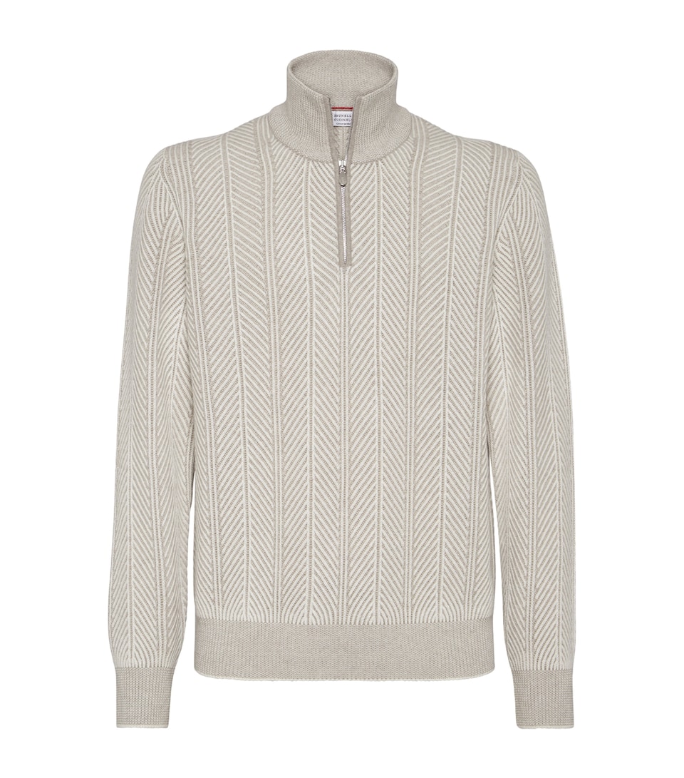 Cashmere Quarter-Zip Sweatshirt