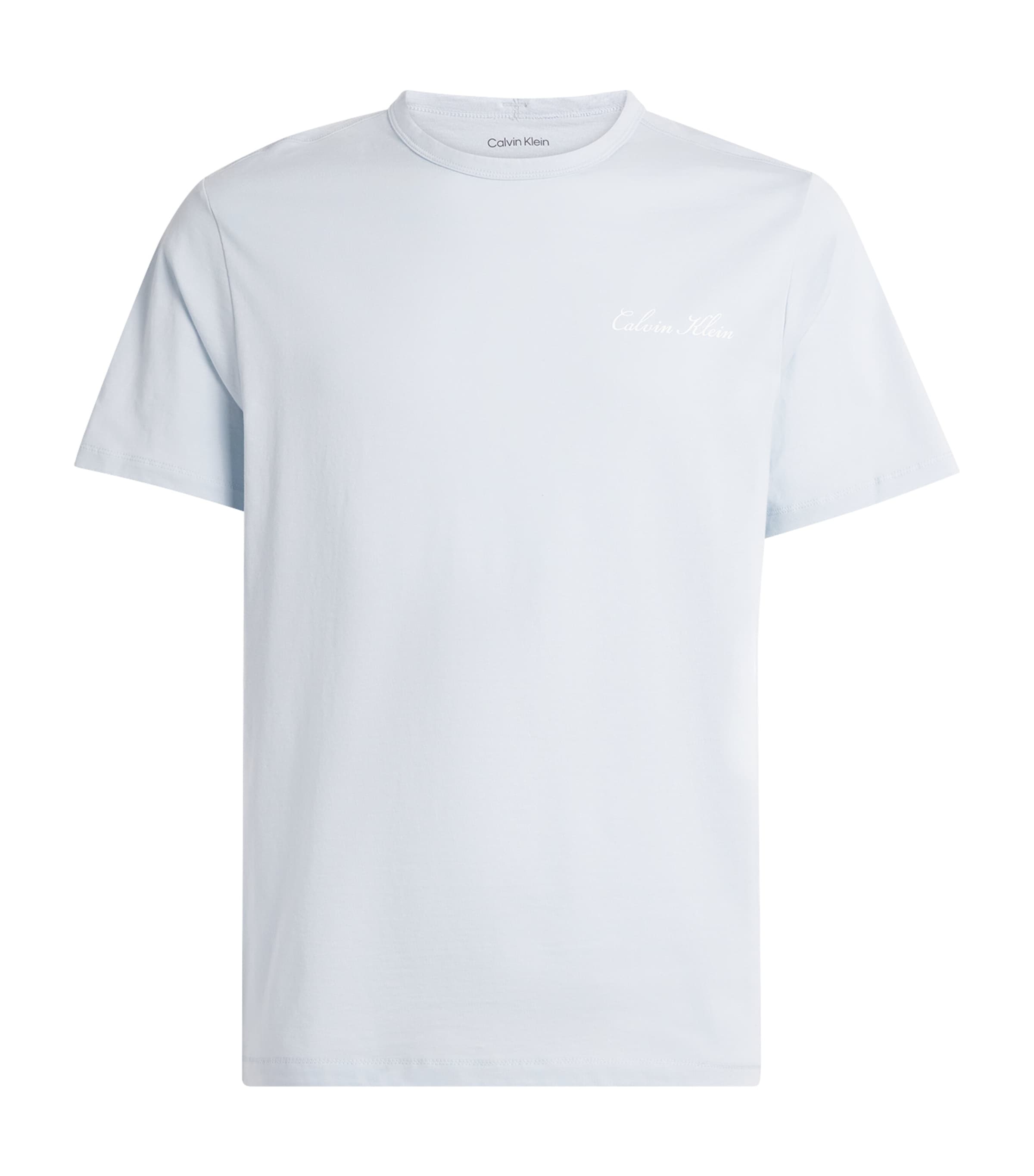 Calvin Klein Mens Cotton Poplin Logo Pyjama Top Plein Air