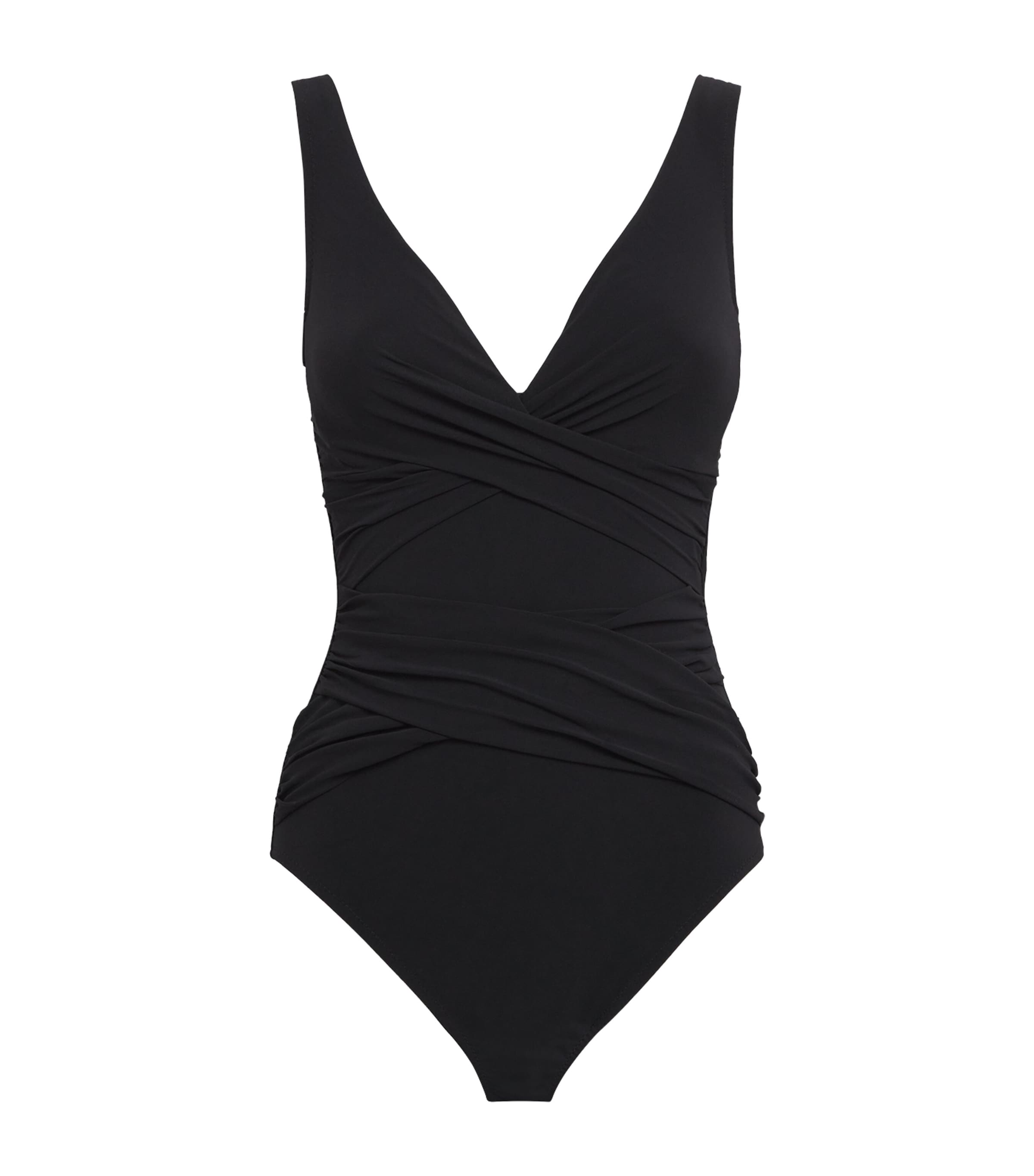 Ruched V-Neck Swimsuit