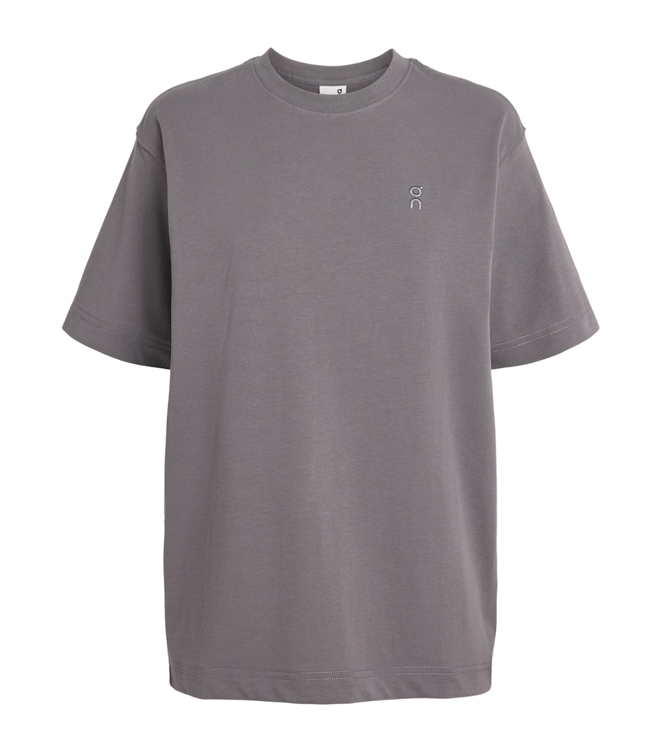 On Womens Stretch-Organic Cotton Club Collective T-Shirt Ember