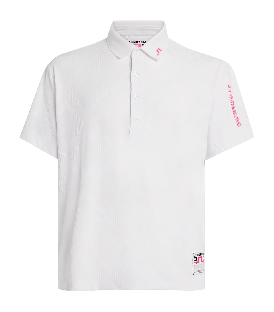 J Lindeberg Mens 30Y Matt Polo Shirt White