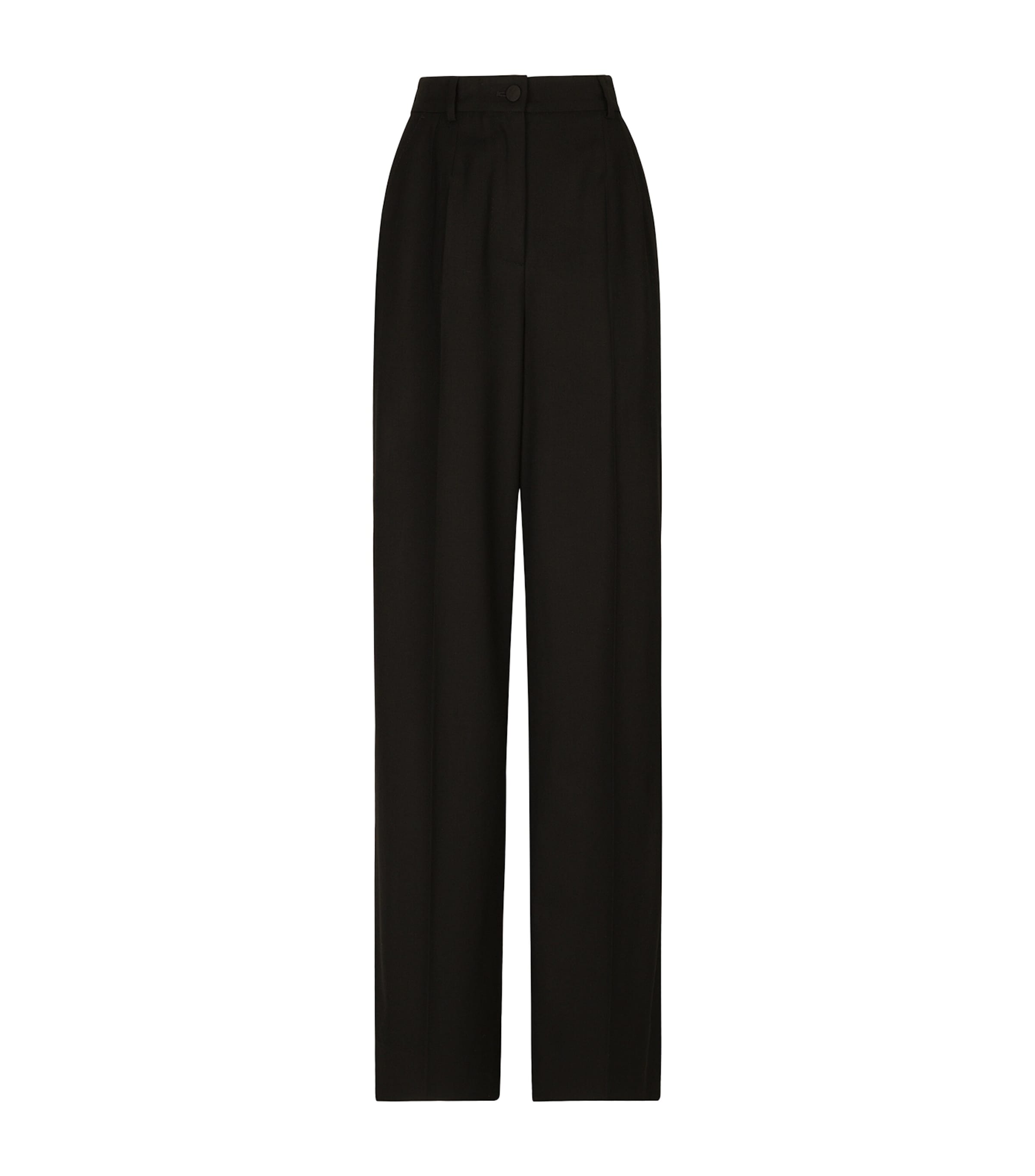 Wool Straight-Leg Trousers