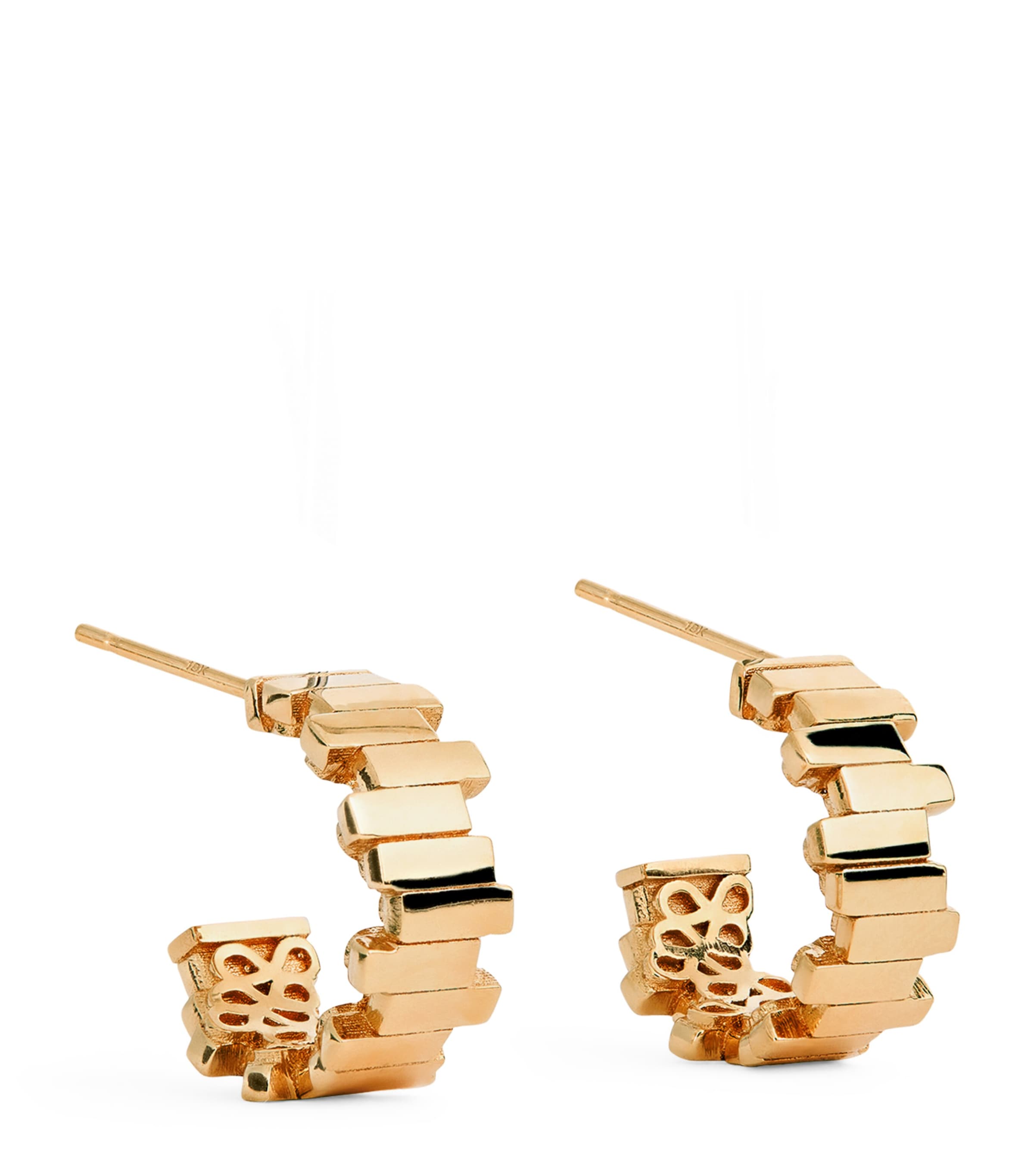 Yellow Gold Golden Age Huggie Earrings