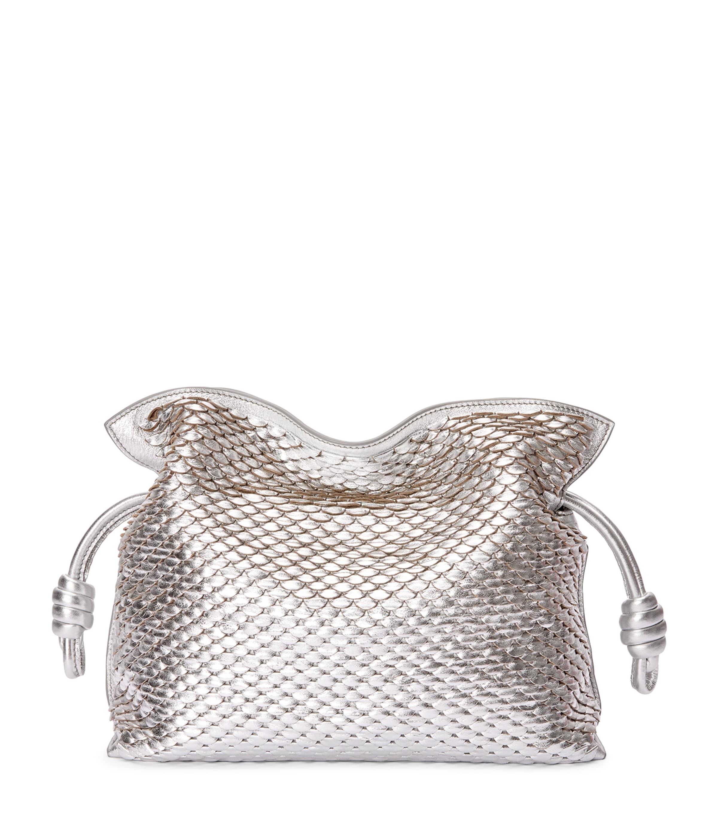 EXCLUSIVE Medium Leather Scales Flamenco Clutch