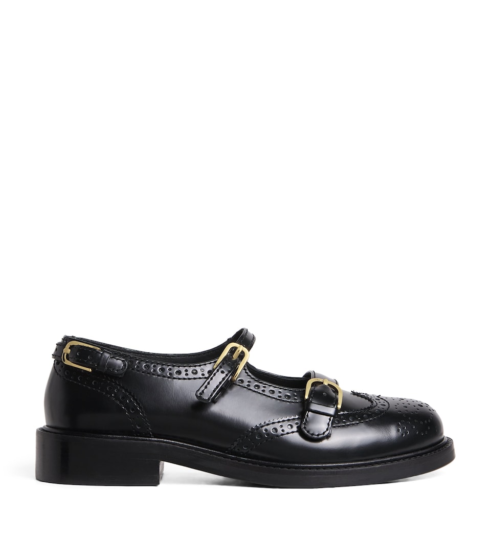 Leather Mary Jane Derby Shoes