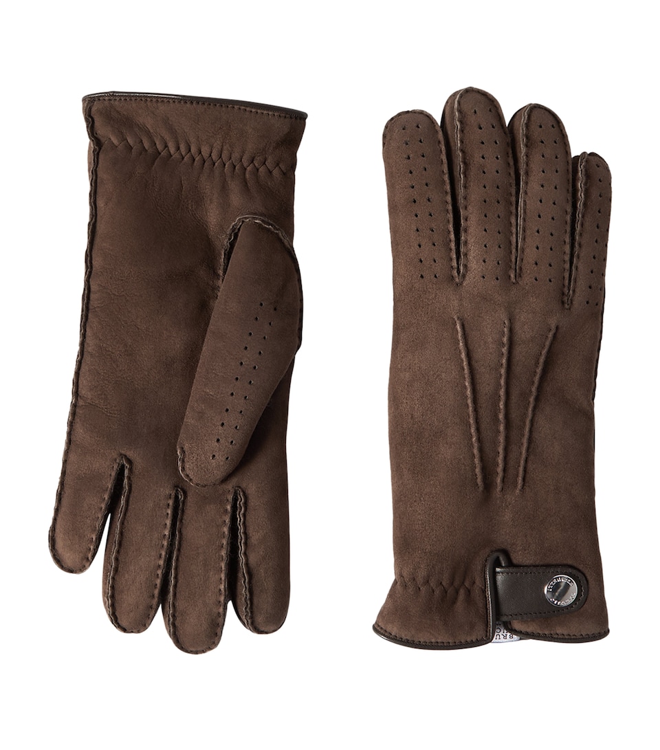 Brunello Cucinelli Suede Gloves