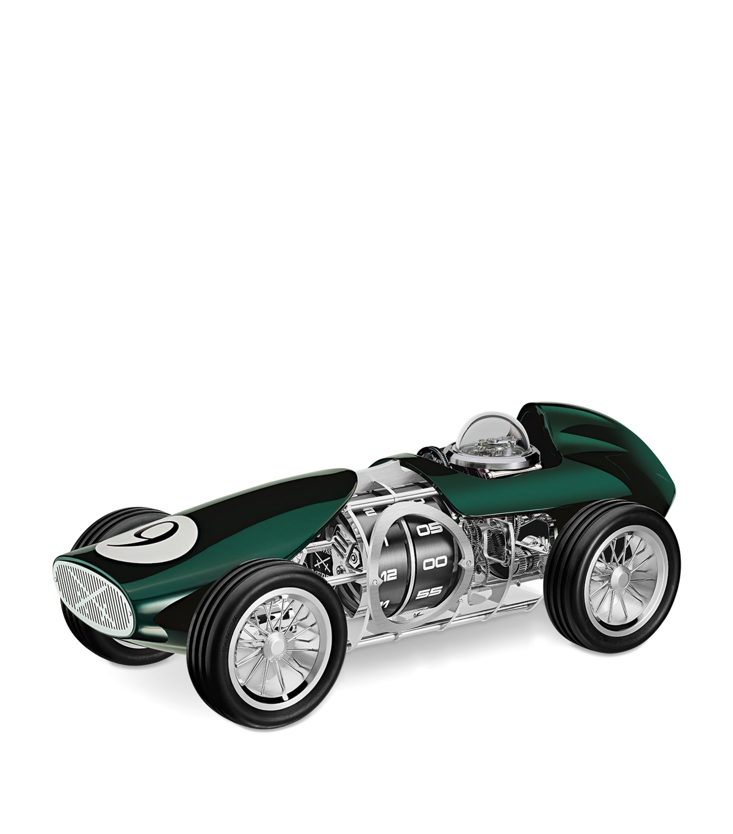 L'Epée Time Fast D8 Car Clock Green