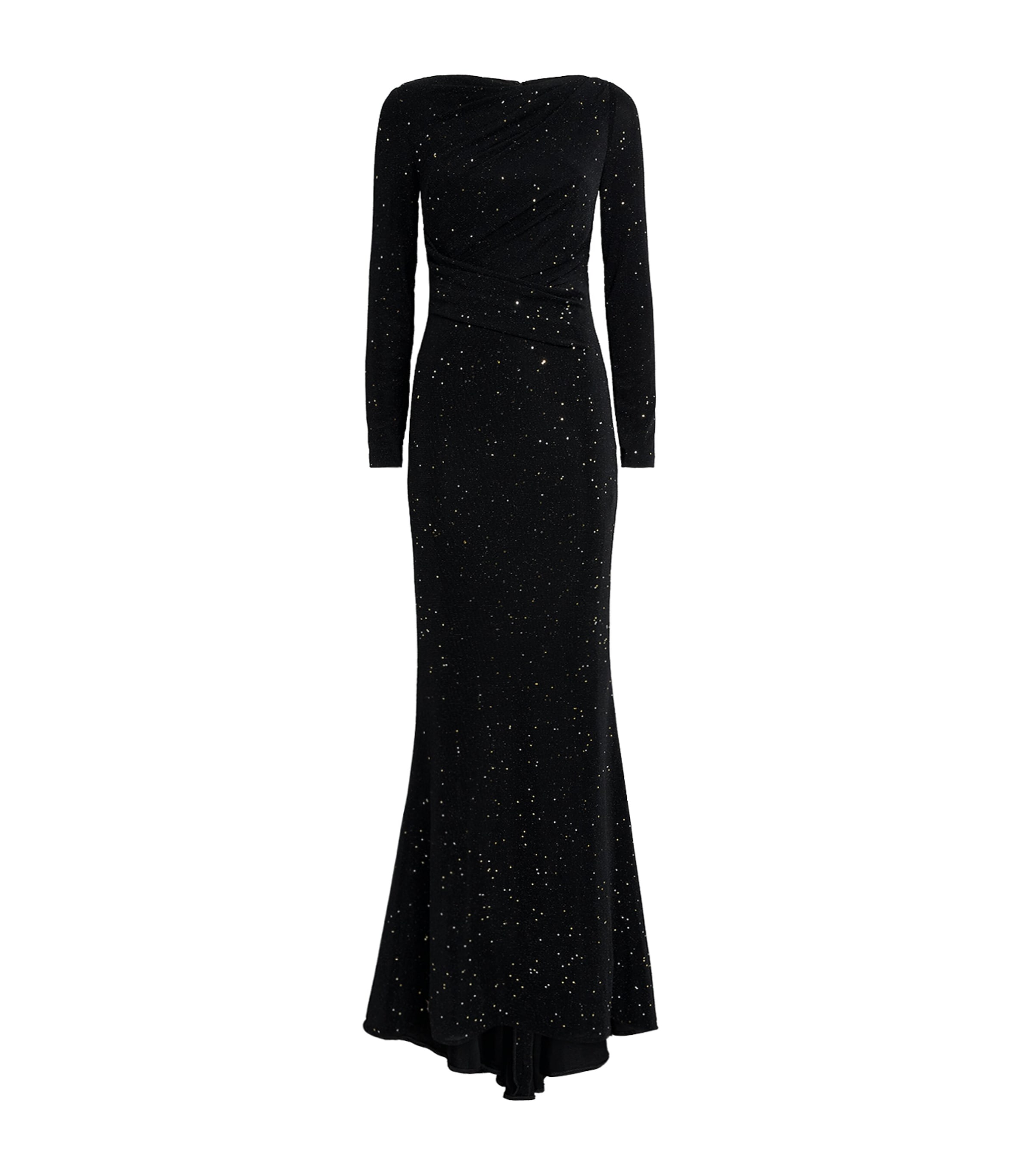 Talbot Runhof Womens Embellished Spectrum Gown Navy