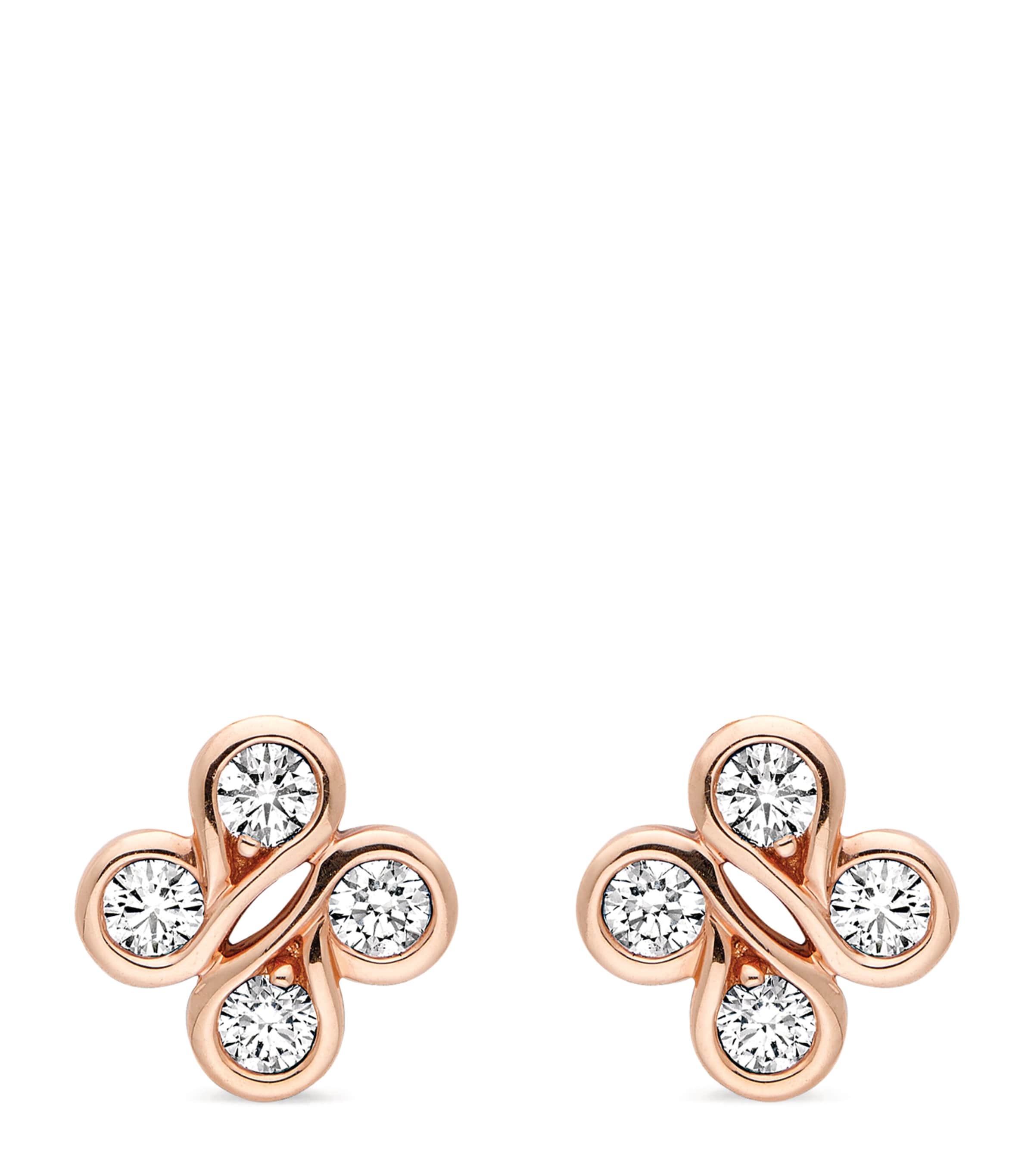 Rose Gold and Diamond Be Boodles Earrings