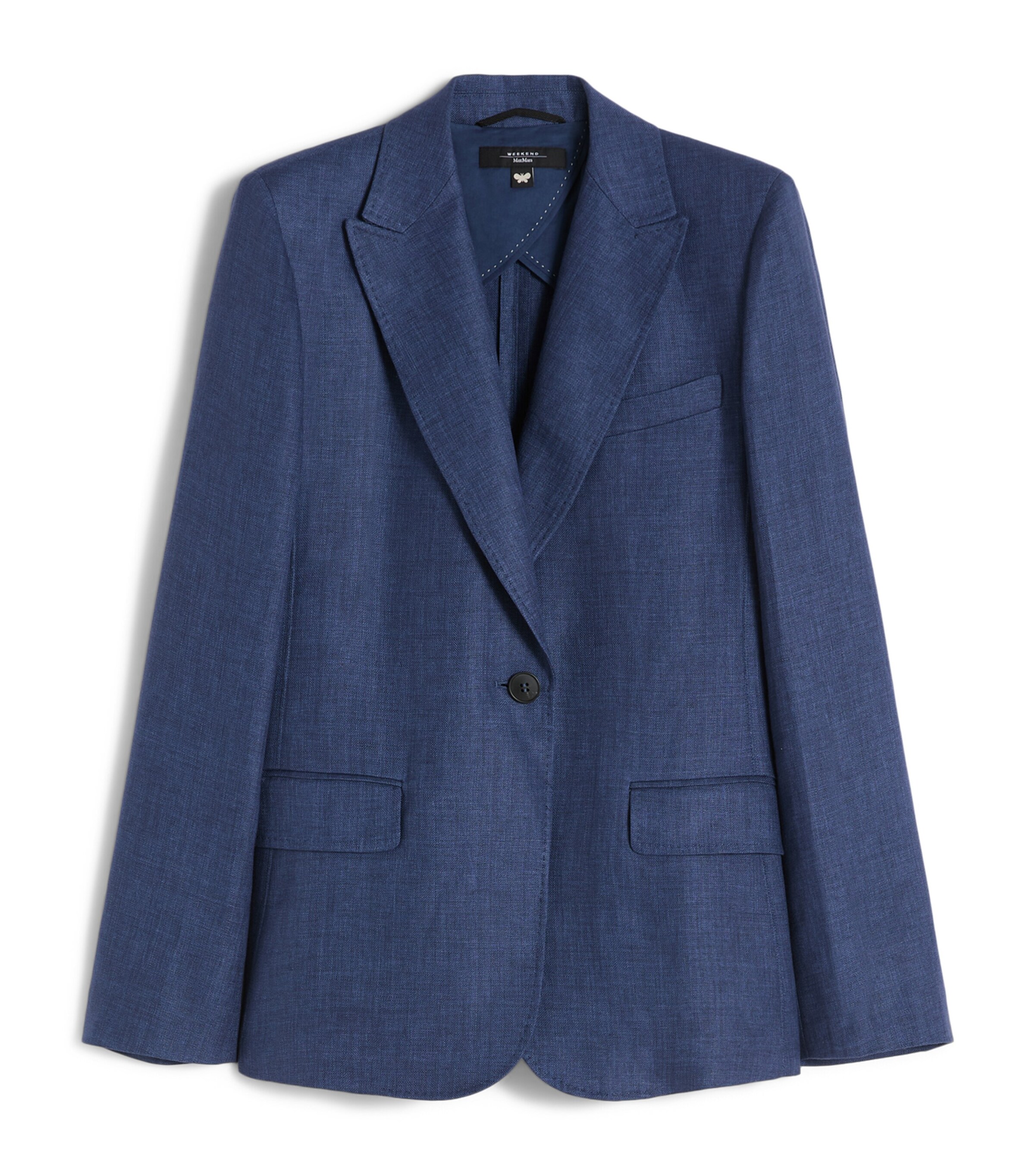 Linen Single-Breasted Blazer