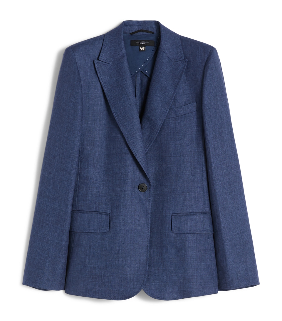 Linen Single-Breasted Blazer