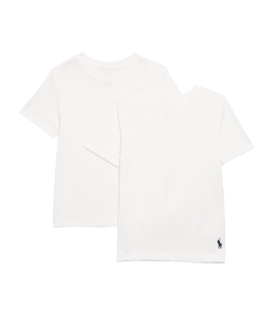 Ralph Lauren Kids Set of 2 Cotton Logo T-Shirts (6-14 Years) White