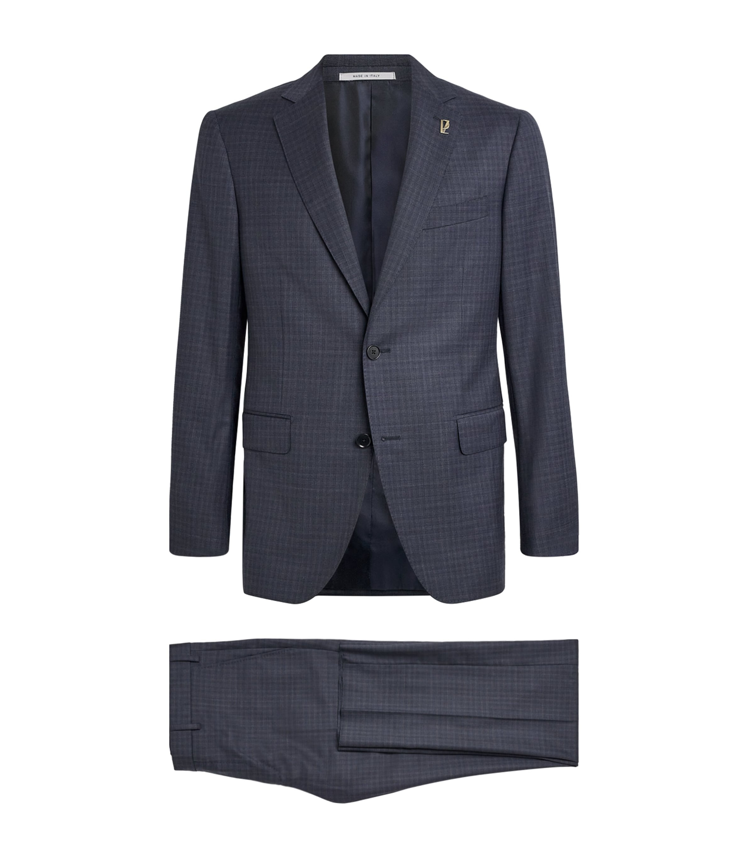 Wool Check 2-Piece Suit