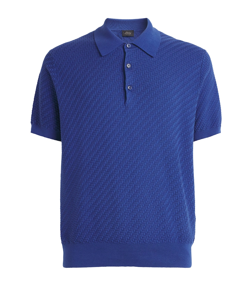 Cotton-Silk-Cashmere Polo Shirt