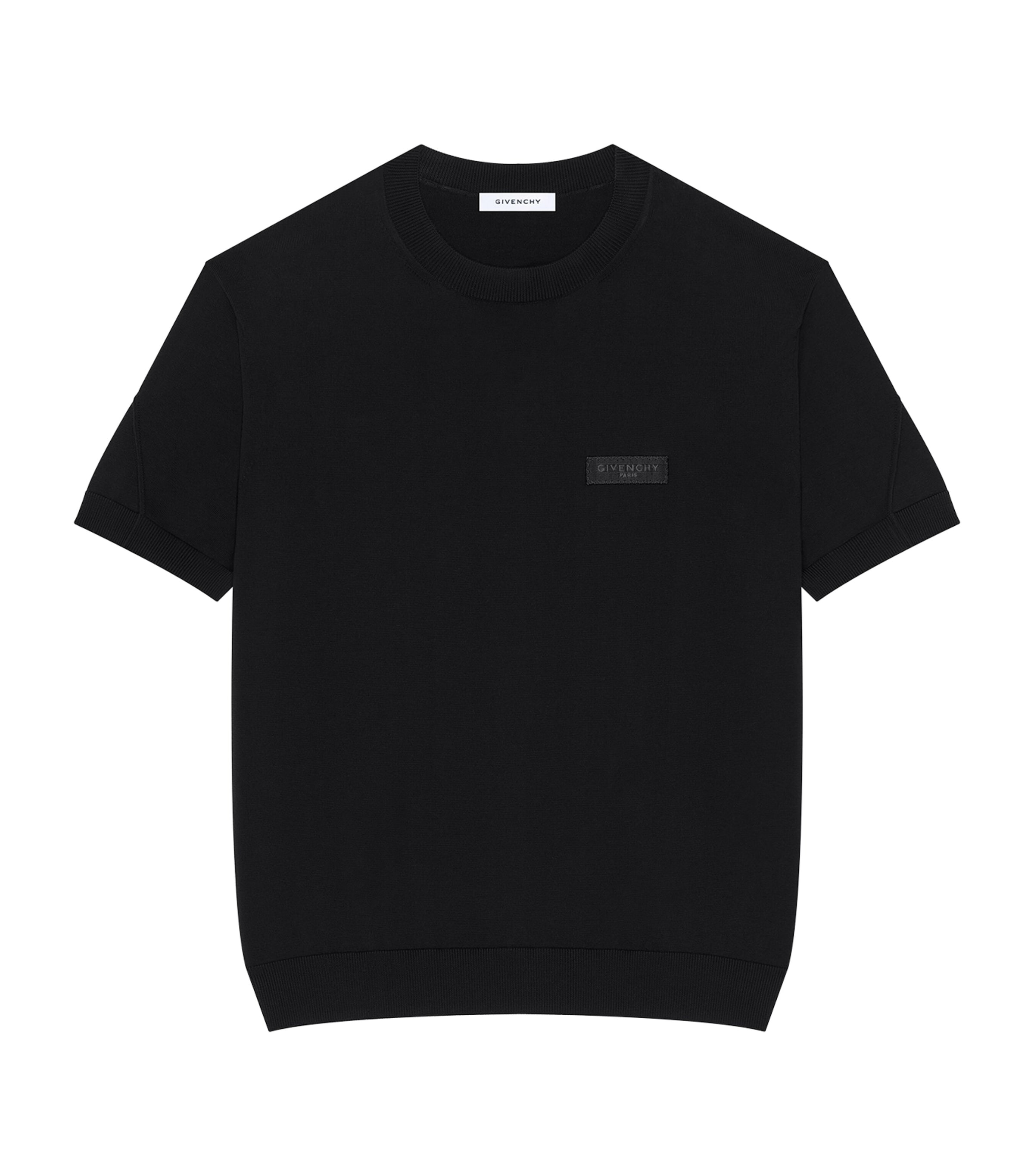 Givenchy Mens Cotton Logo-Tab T-Shirt