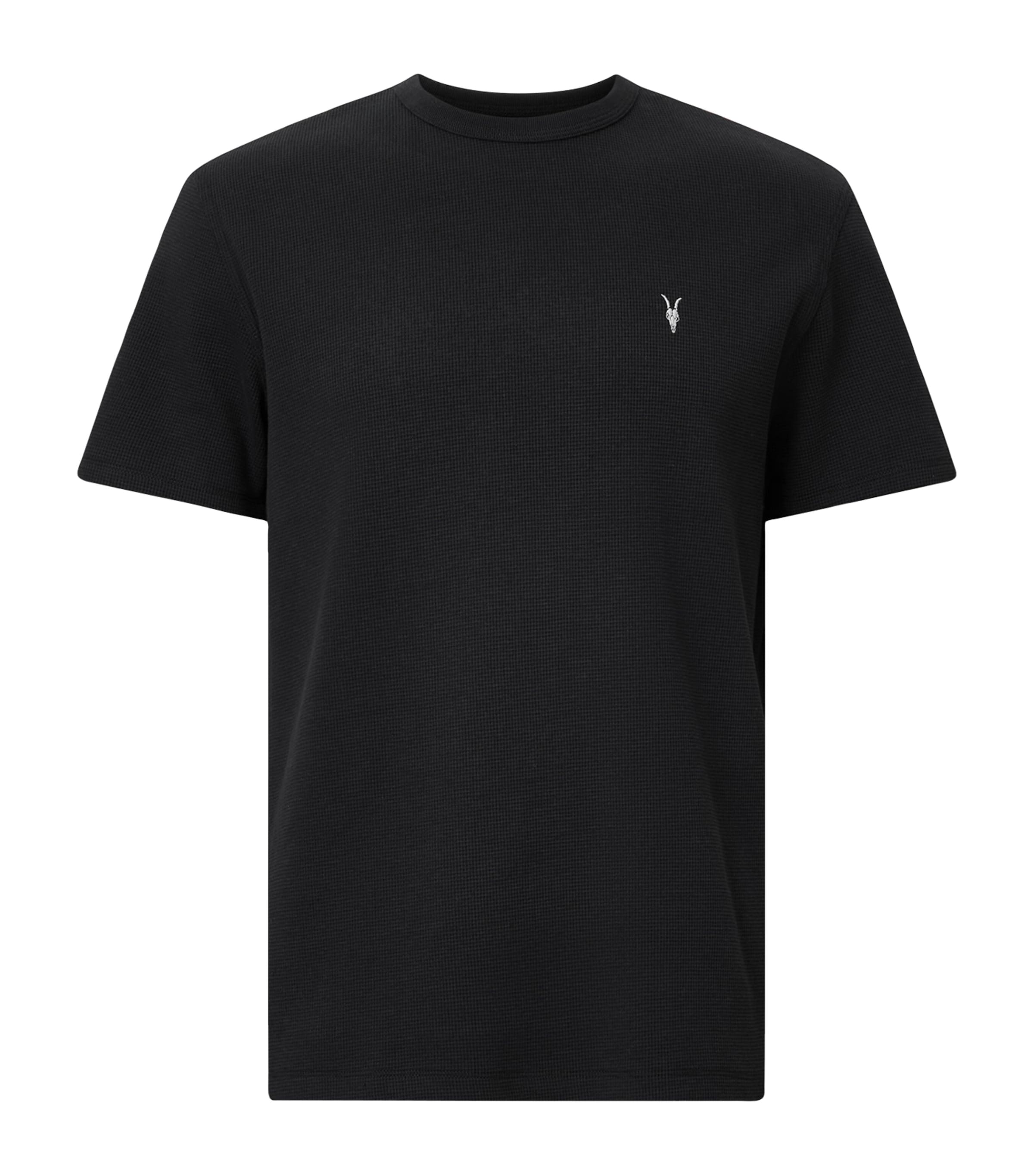 AllSaints Mens Organic Cotton Ellis T-Shirt Jet Black