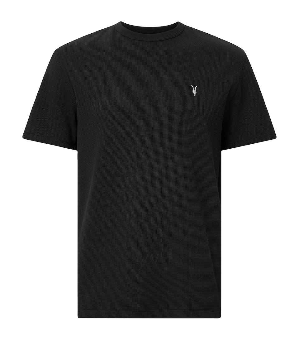 AllSaints Mens Organic Cotton Ellis T-Shirt Jet Black