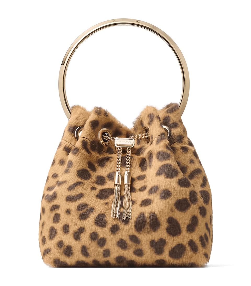 Leopard Bon Bon Top-Handle Bag