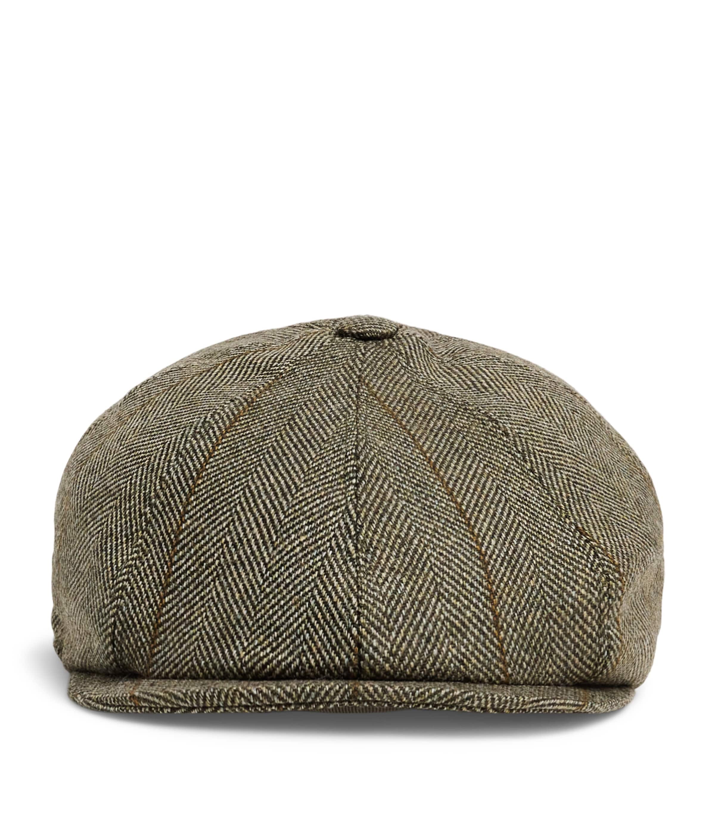 Purdey Wool-Blend Bakerboy Cap Cai