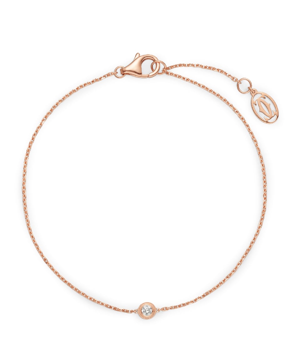 Cartier Medium Rose Gold and Diamond Cartier d'Amour Bracelet Rose Gold