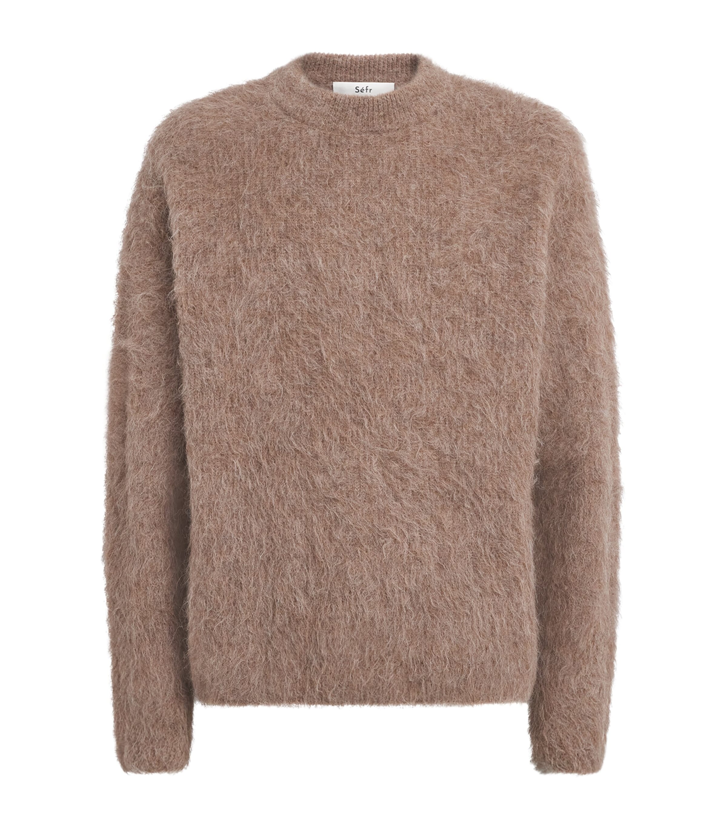 Séfr Mens Alpaca-Blend Haru Sweater Greige Alpaca