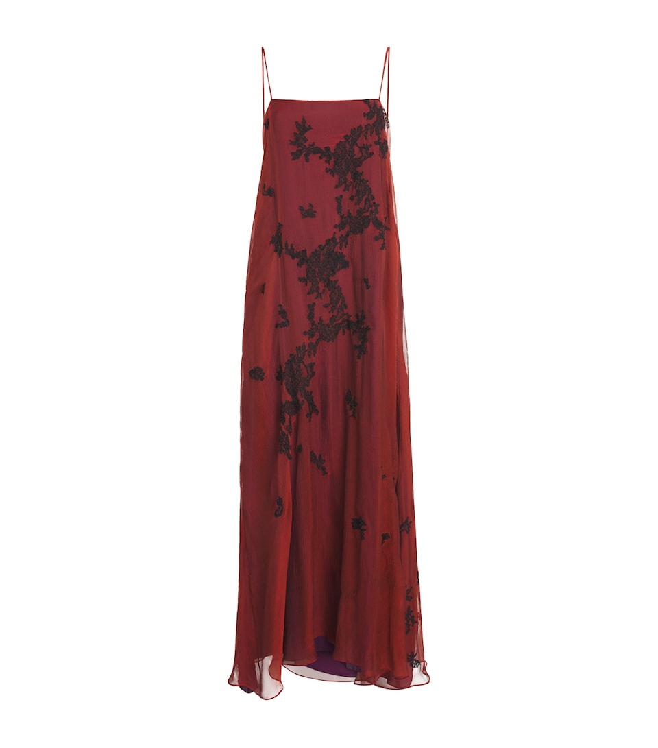 Silk Crepe Valerie Maxi Dress