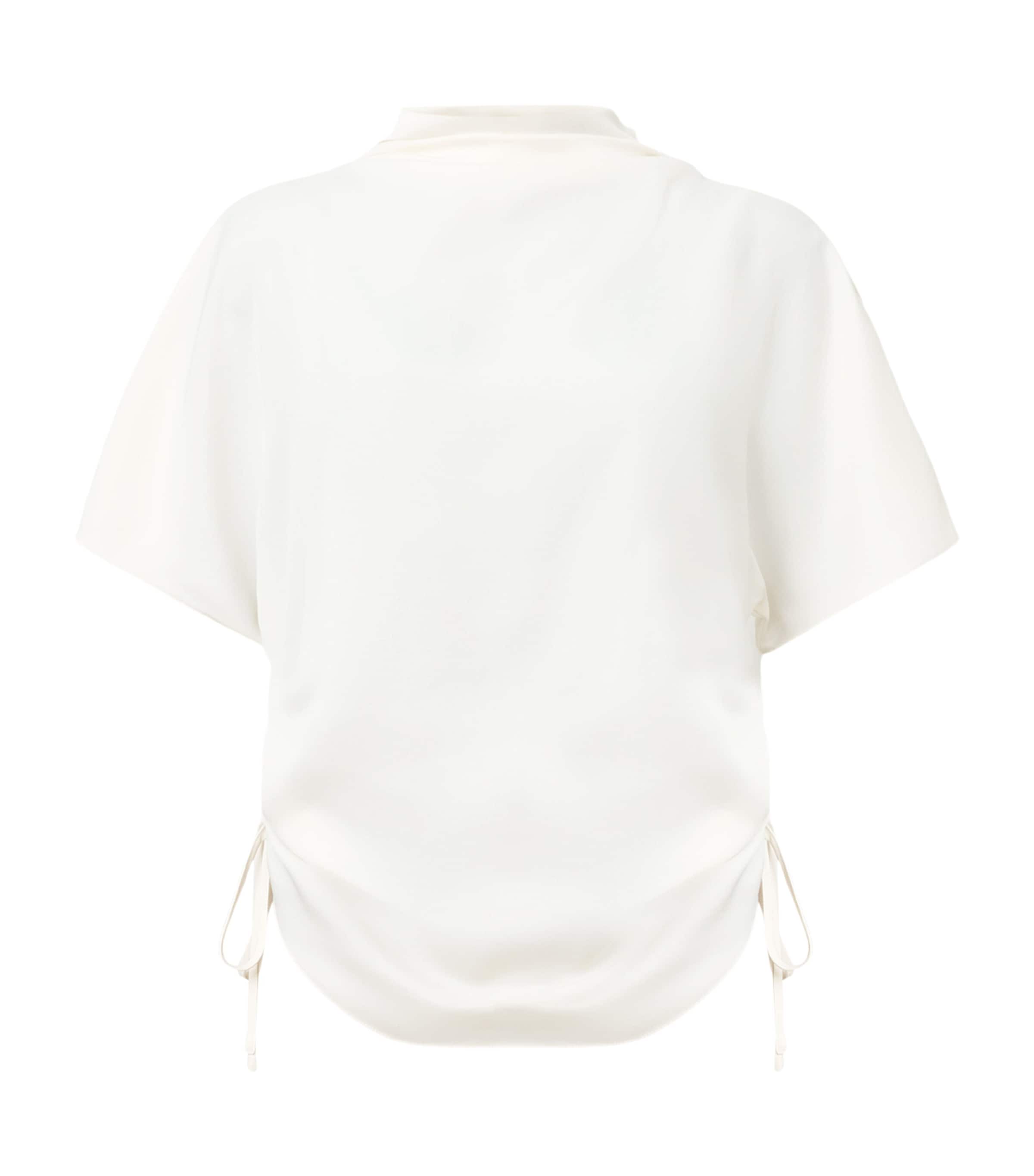 AllSaints Womens Leslie Draped Top Antique White