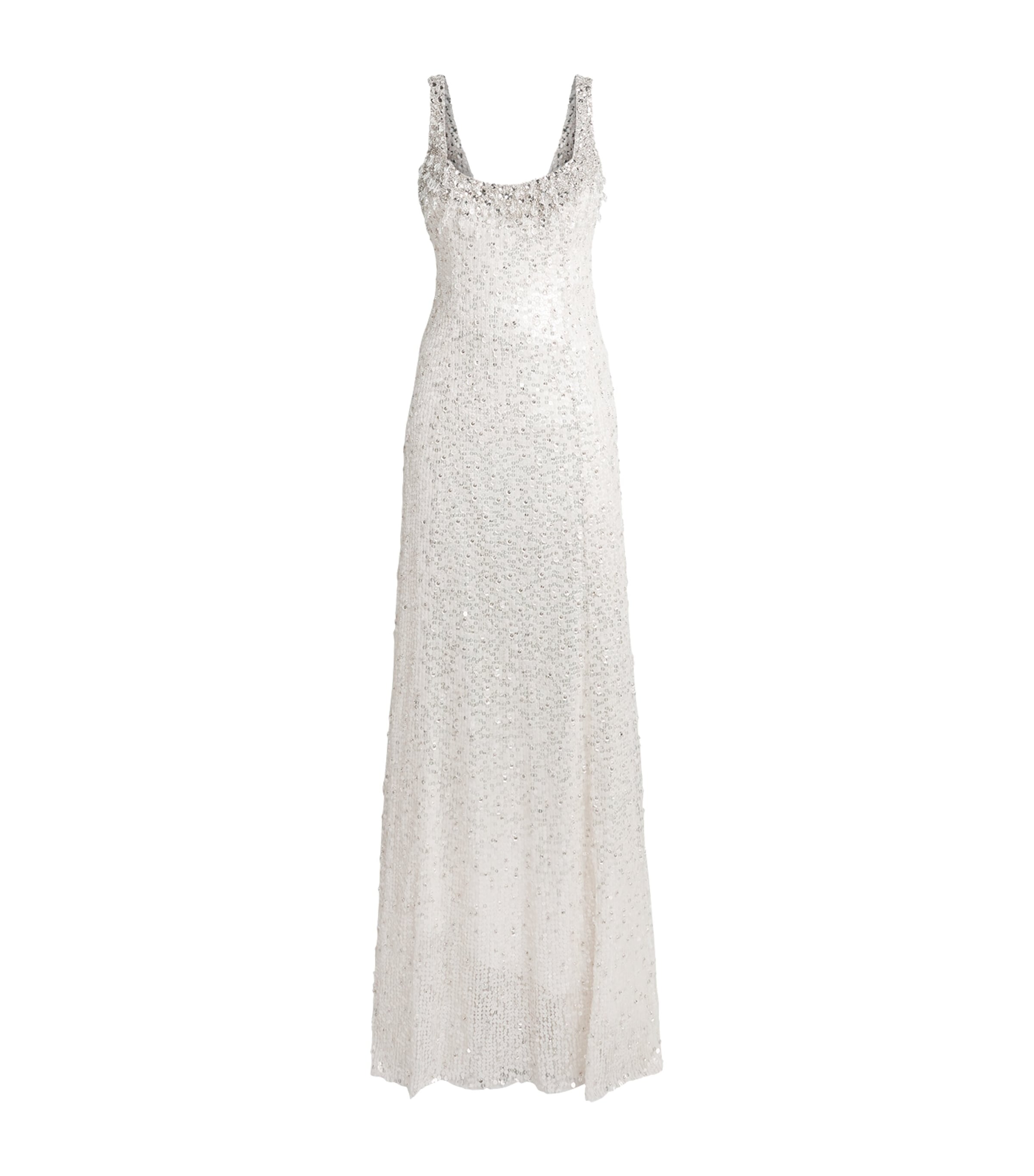 Jenny Packham Womens Embellished Arcadia Gown Ivory