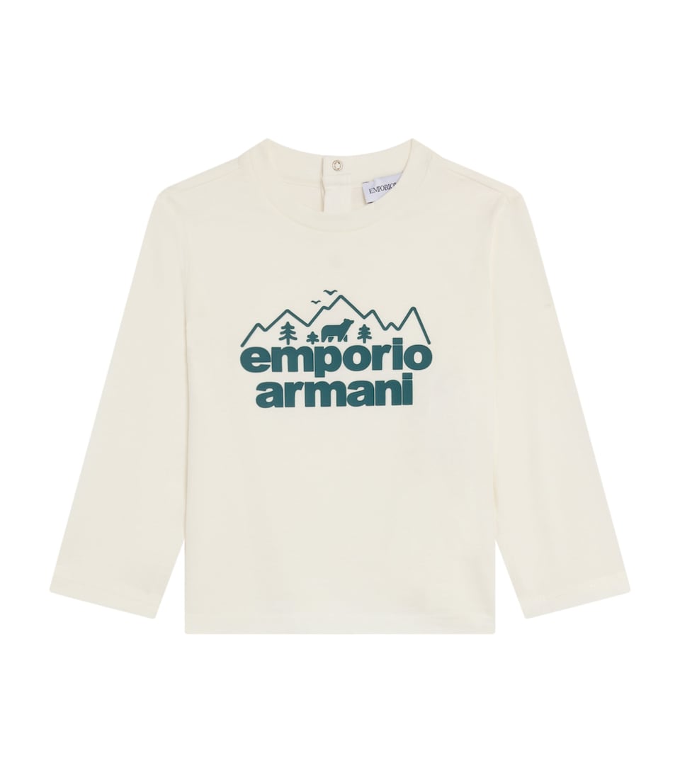 Cotton Logo Long-Sleeve T-Shirt (6-36 Months)