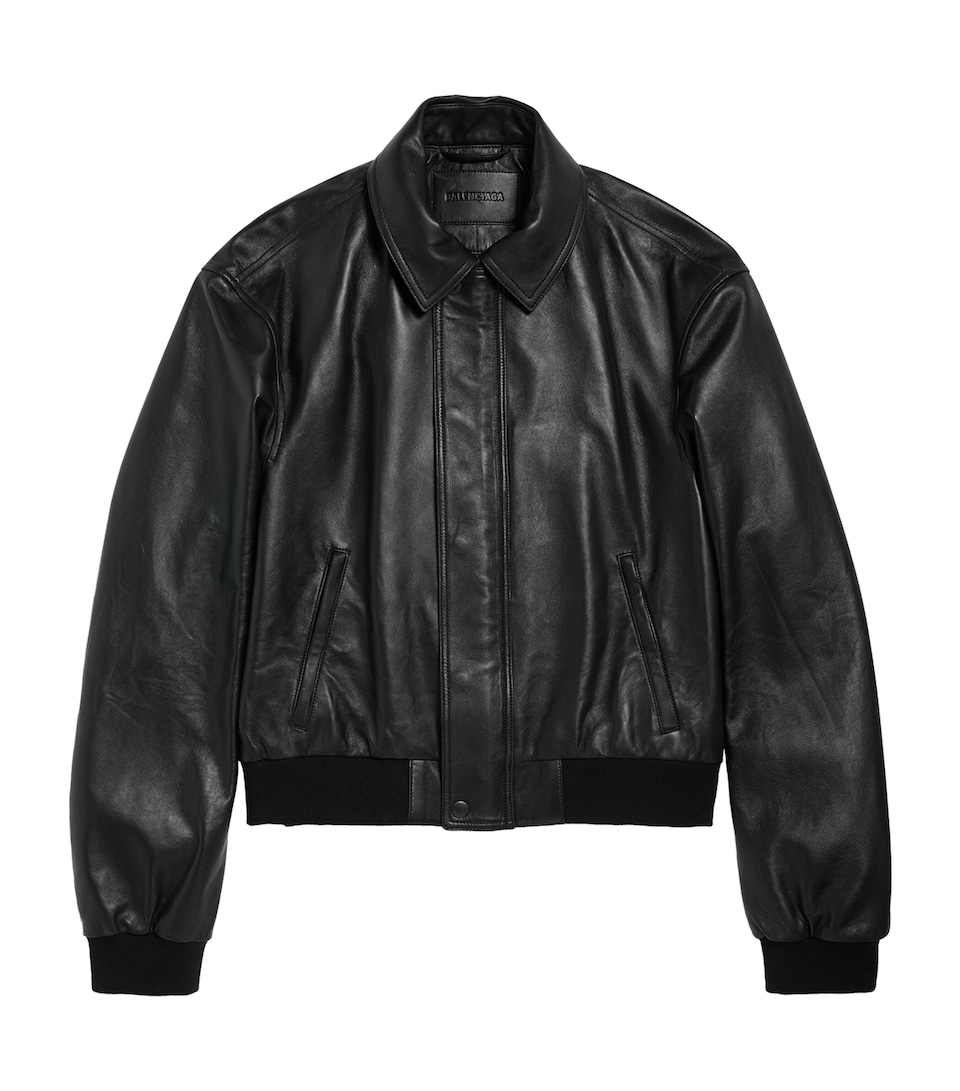 Balenciaga Mens Leather Taxi Jacket