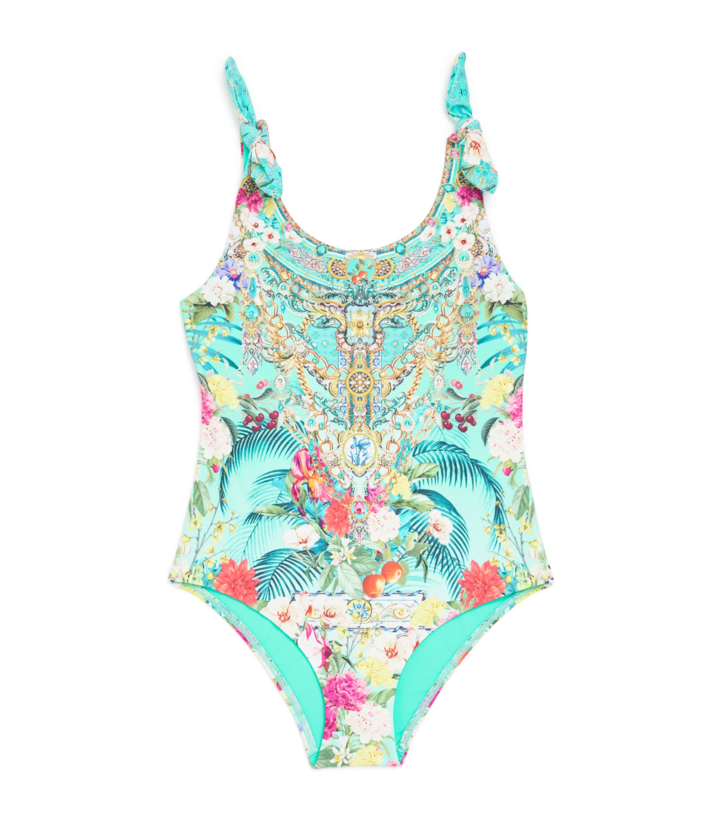 Tie-Shoulder Floral Swimsuit (12-14 Years)
