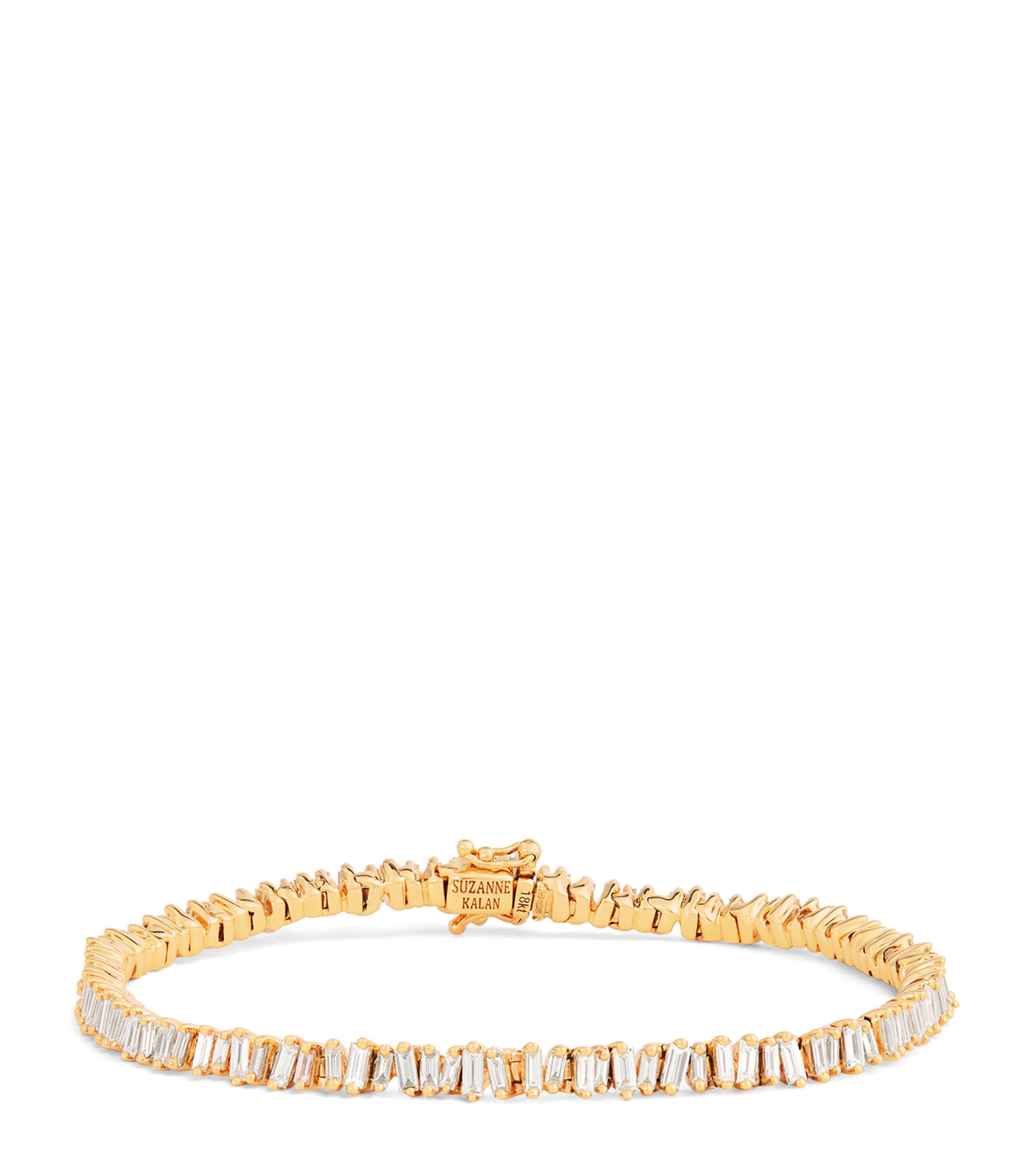 Suzanne Kalan Yellow Gold and Diamond Mini Classic Tennis Bracelet Yg/wd