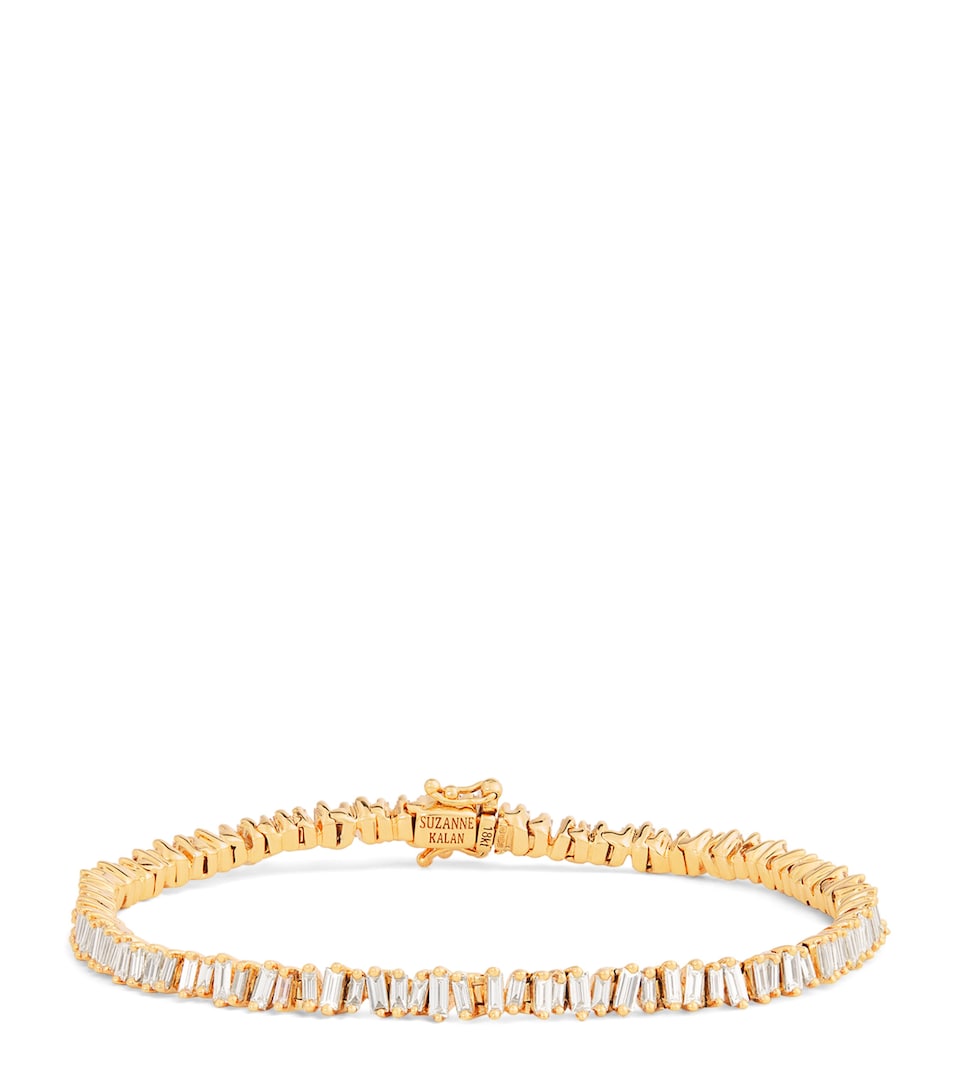 Suzanne Kalan Yellow Gold and Diamond Mini Classic Tennis Bracelet Yg/wd