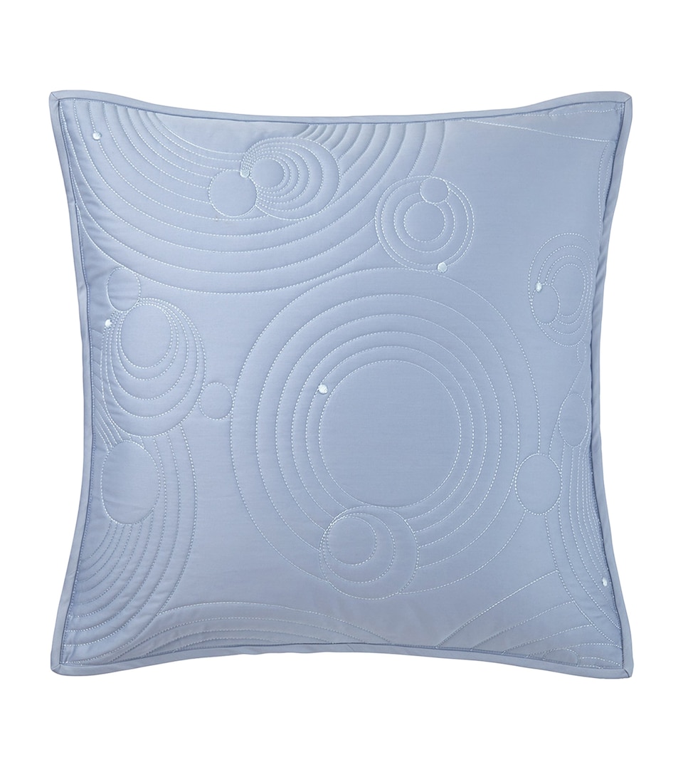 Yves Delorme Couture Quilted Ondes Square Pillowcase (65cm x 65cm) Pastel