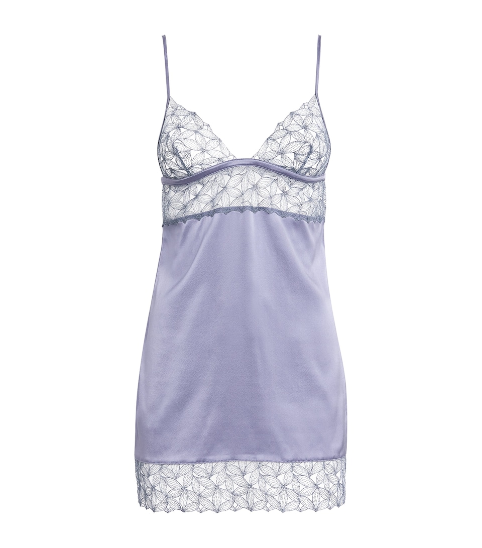 Lace-Trim Esme Slip Dress
