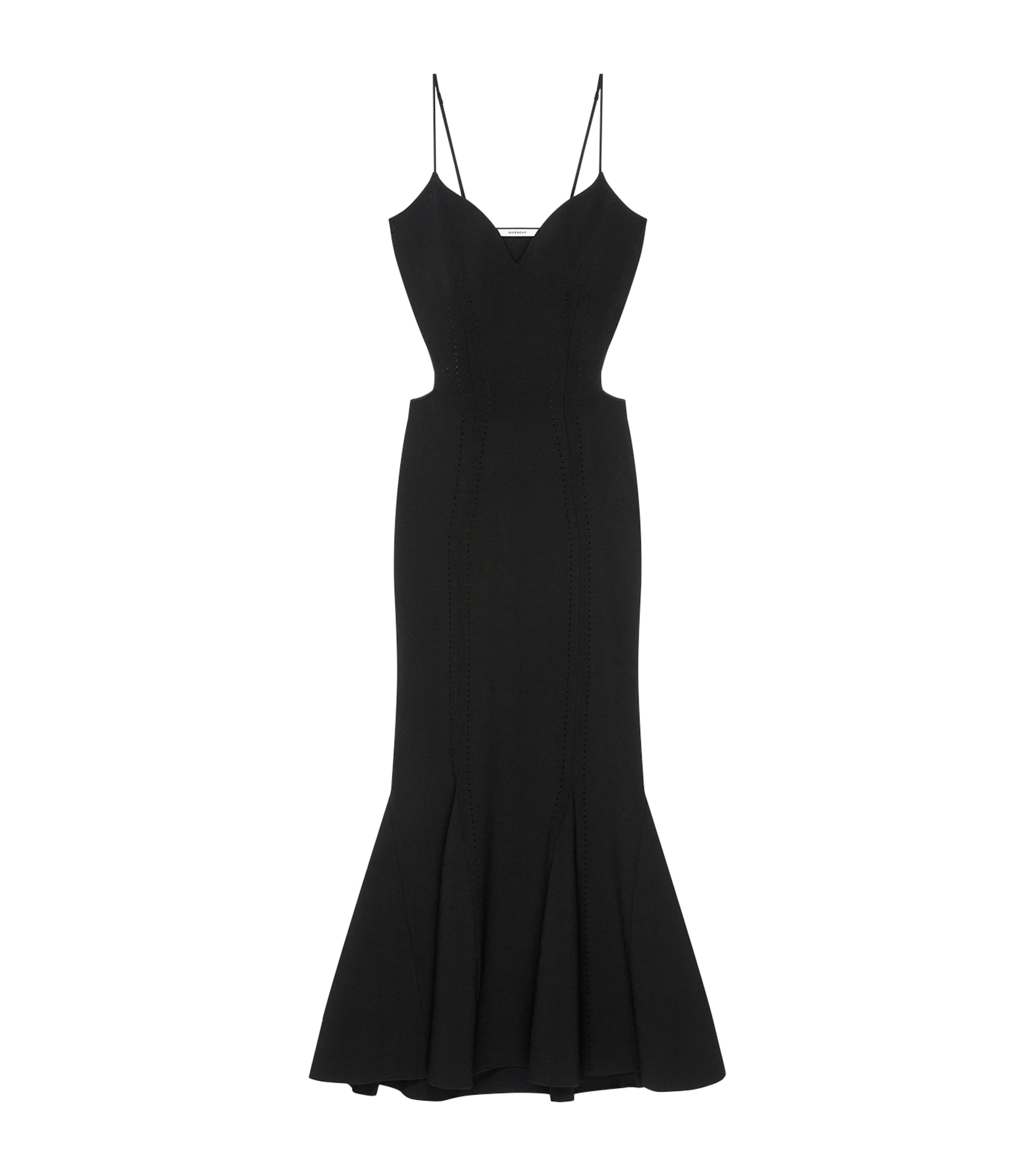 Givenchy Womens Cut-Out Kick-Back Maxi Dress