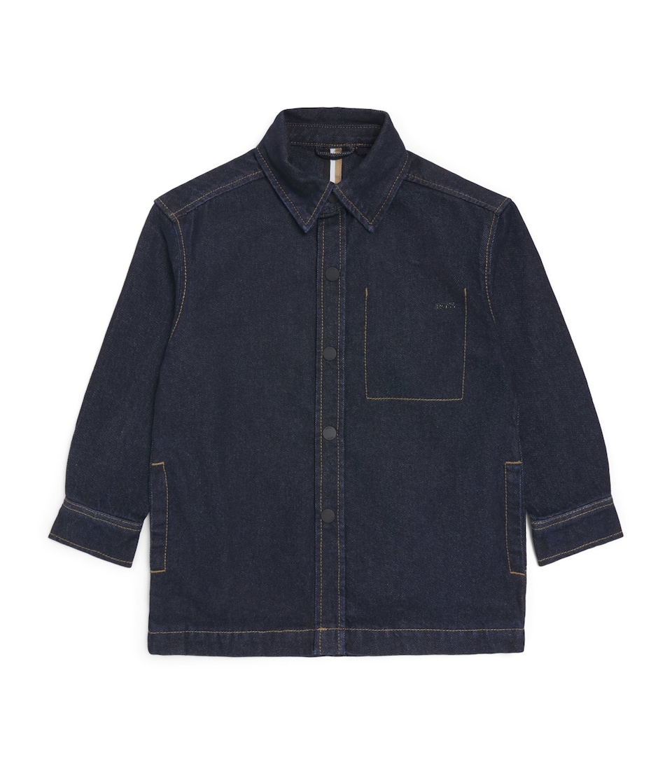 BOSS Kidswear Denim Shirt (4-16 Years) Raw Denim