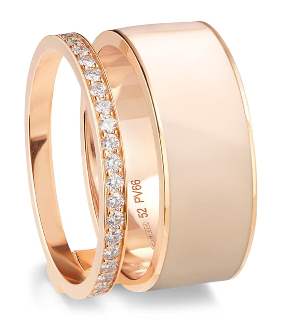 Repossi Pink Gold and Diamond Berbere Ring Pink Gold