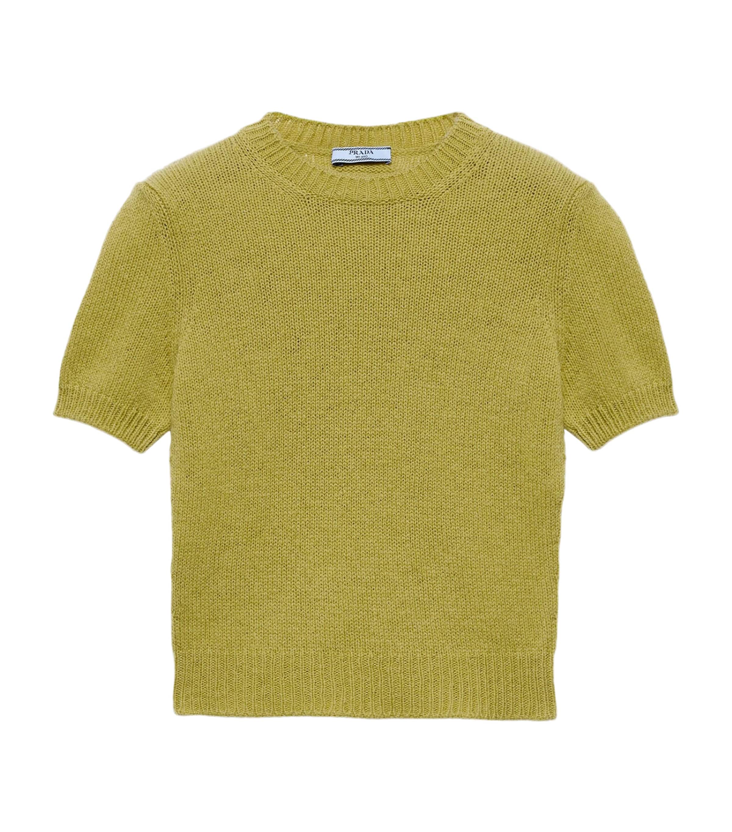Cashmere Short-Sleeve Sweater