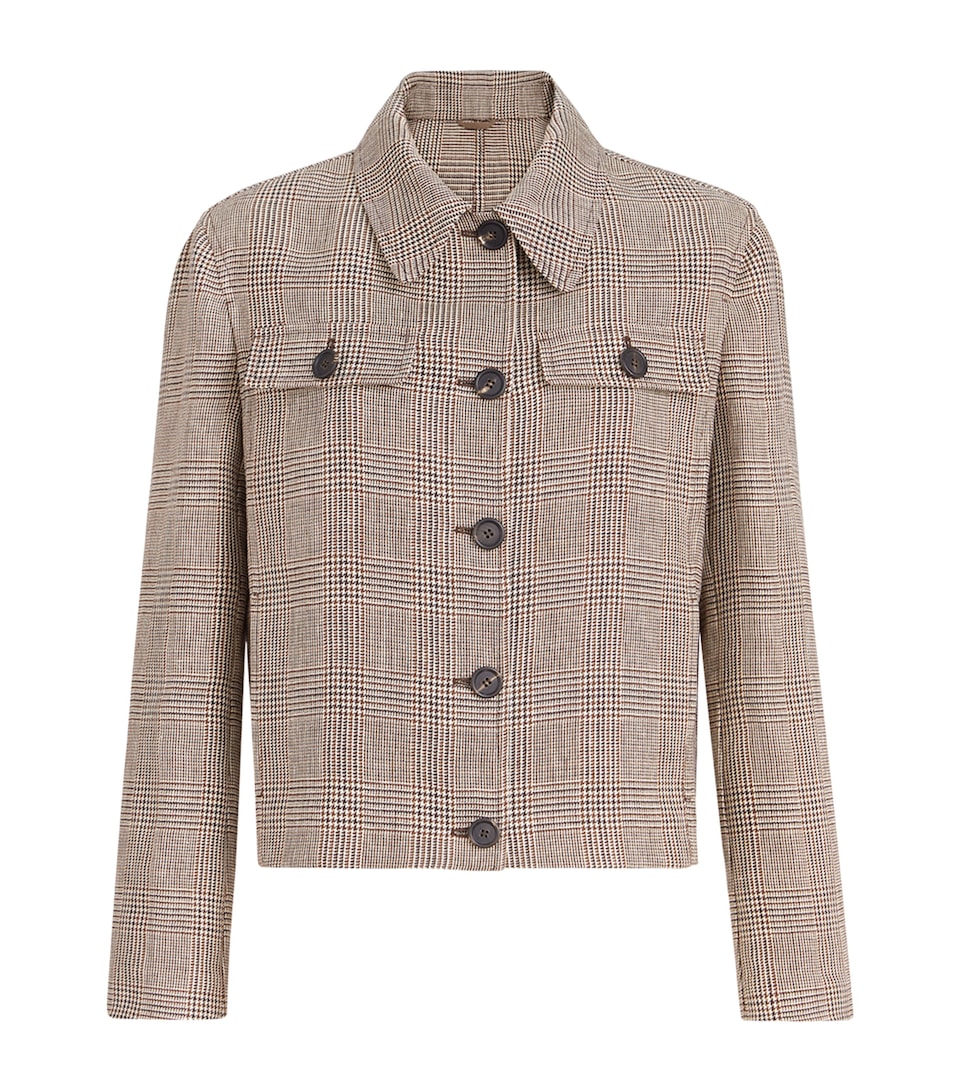 Linen Prince of Wales Jacket