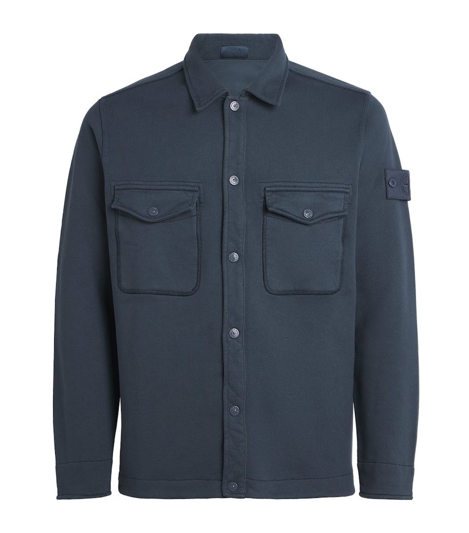 Stone Island Mens Organic Cotton Ghost Overshirt