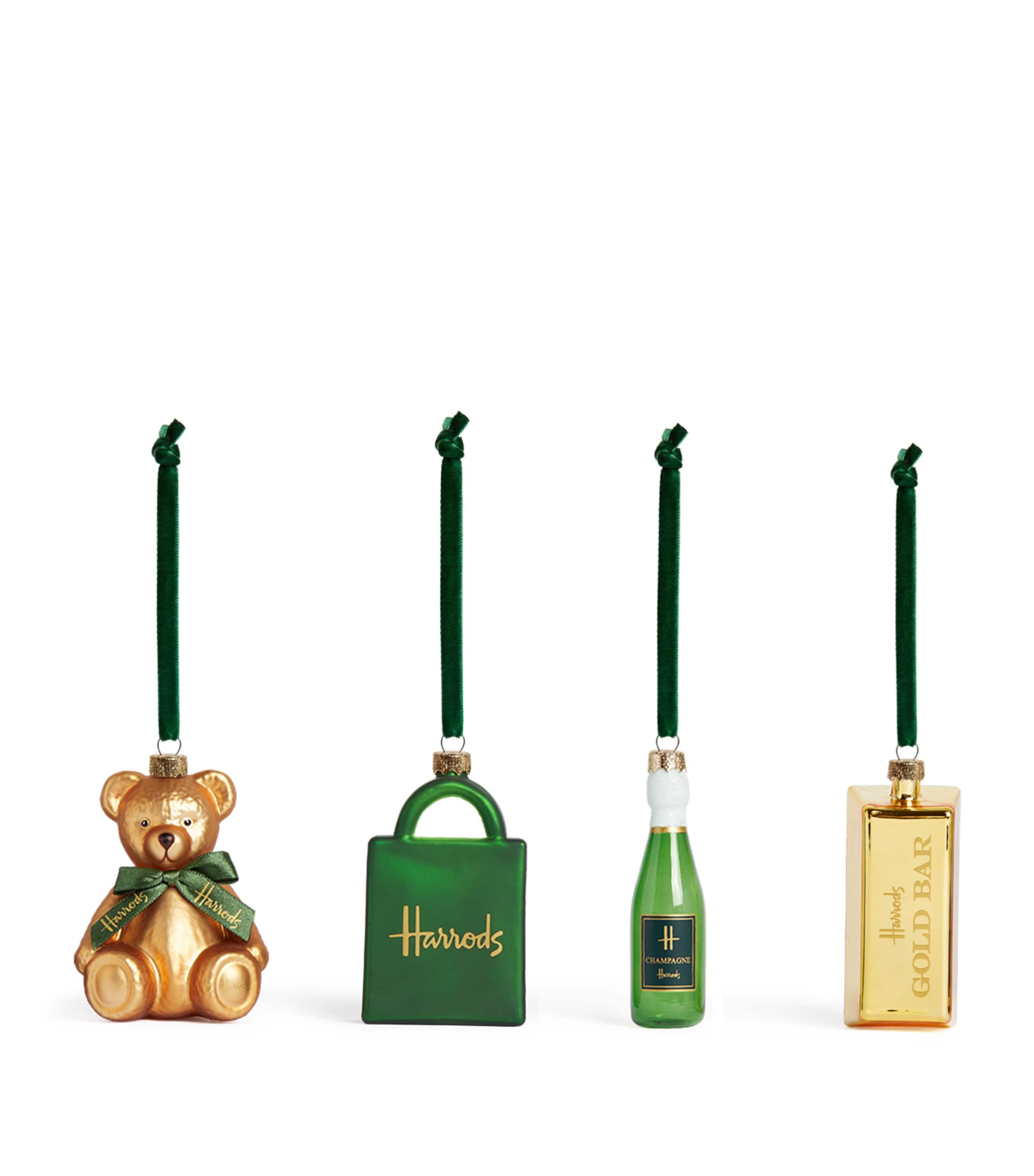 Glass-Blown Heritage Tree Decorations (Set of 4)