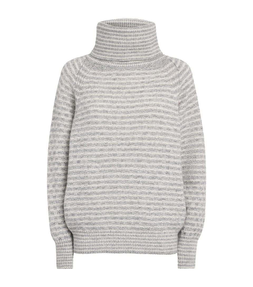 Missoni Womens Mock-Neck Sweater White And Grey