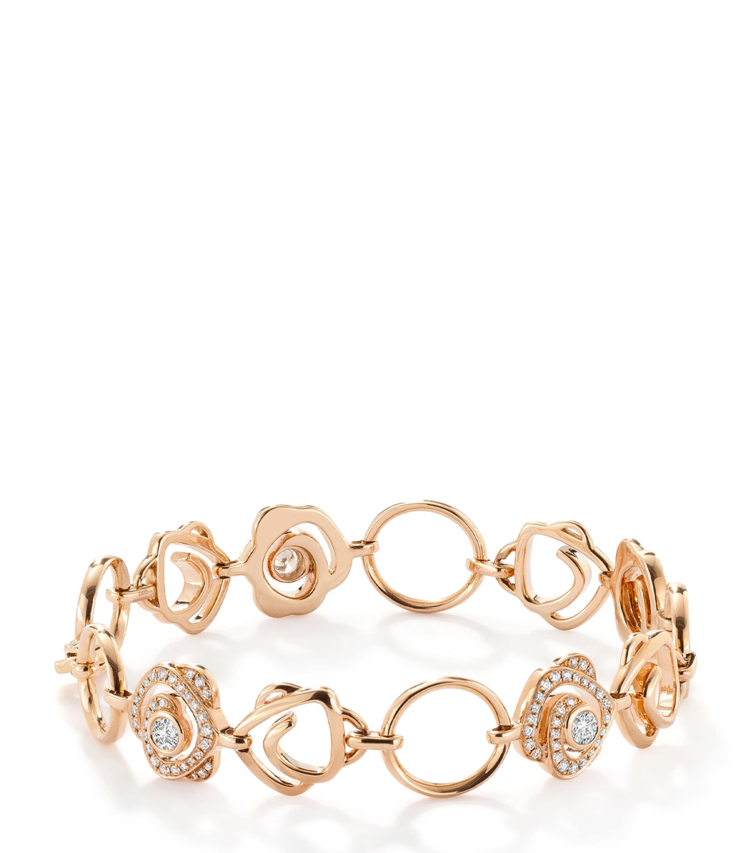 Boodles Rose Gold and Diamond Maymay Rose Bracelet Rose Gold